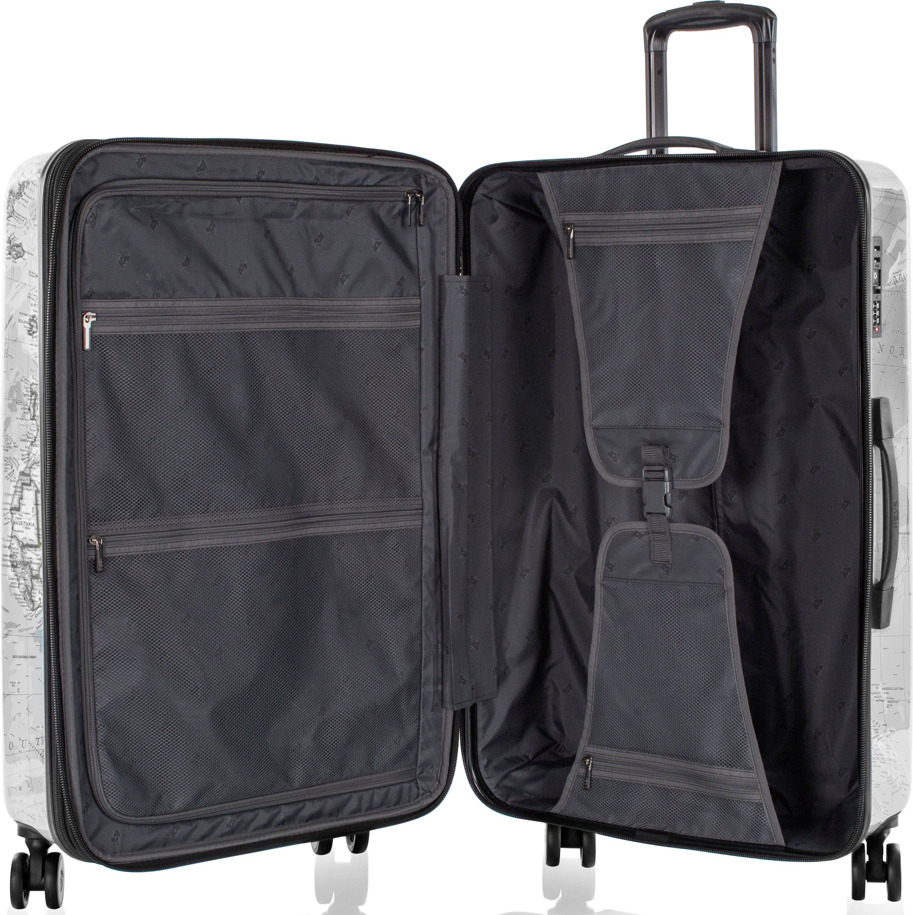 Heys Hardshell-trolley Journey 3G zwart/wit, 76 cm Heys x Joachim Llambi harde koffer volumevergroting