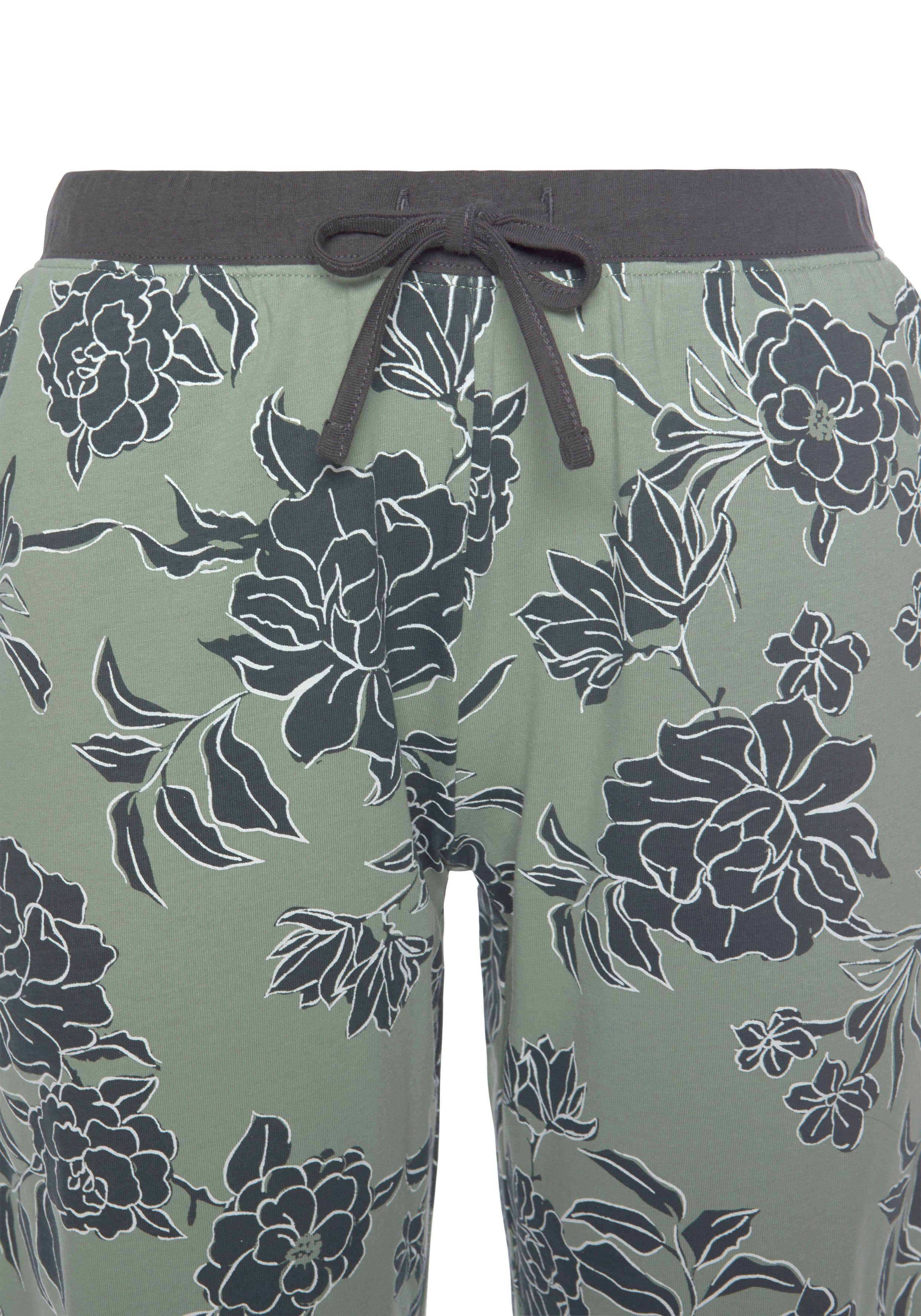 Vivance Dreams Pyjama met groot bloemdessin (2-delig, 1 stuk)