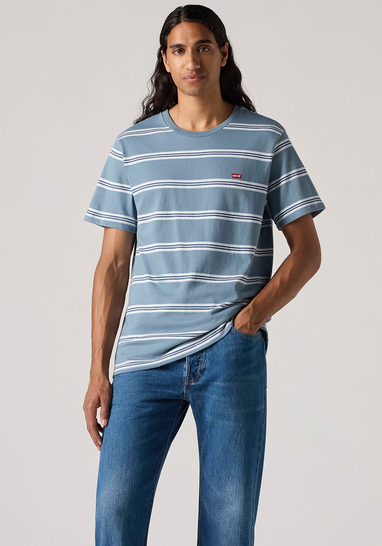Levi's® T-shirt met gestreept patroon