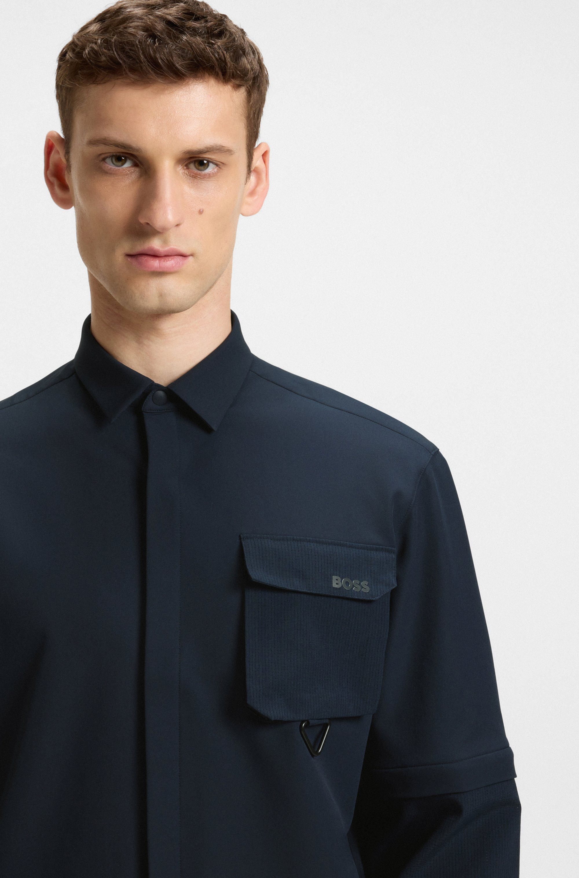 BOSS GREEN Functioneel shirt B_Rib_Glamping_L