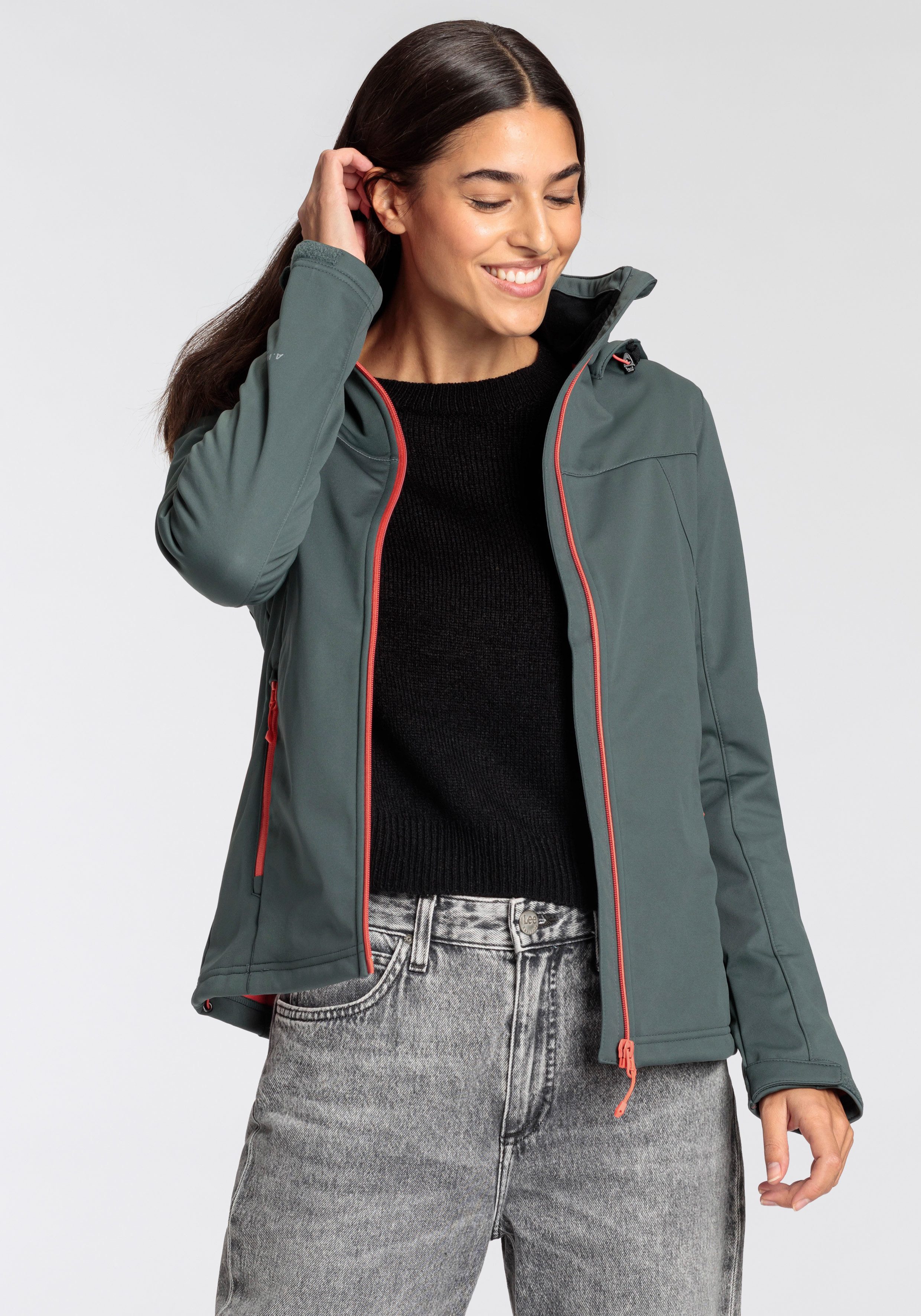 Icepeak Softshell-jack D SOFTSHELLJAS BOISE Waterdicht & Winddicht (1 stuk)