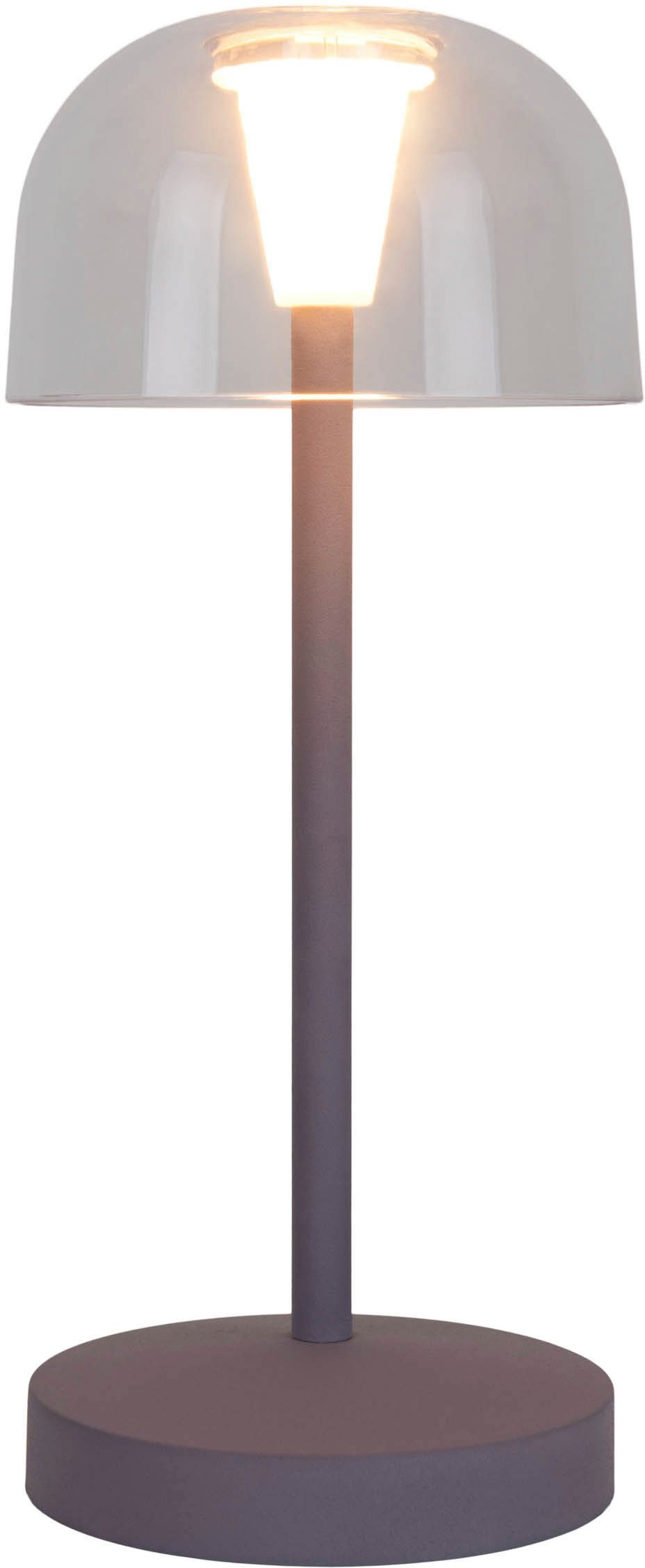 näve Led-tafellamp Gomba 18,5 cm 2-delig set, oplaadbaar, usb-kabel, geheugenfunctie, traploos dimbaar (2 stuks)