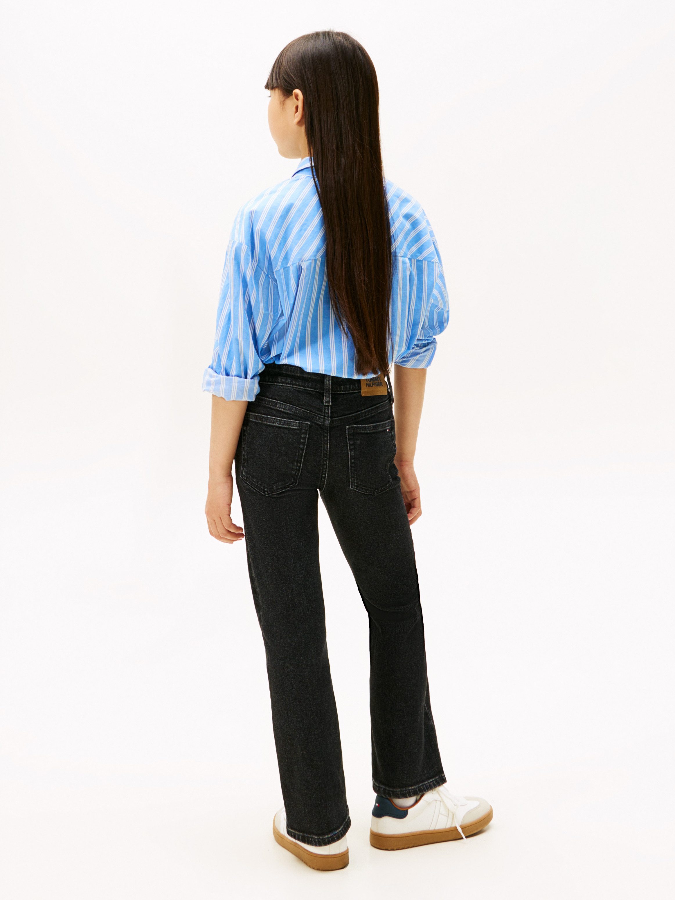 Tommy Hilfiger Wijd uitlopende jeans FLARE BLACK