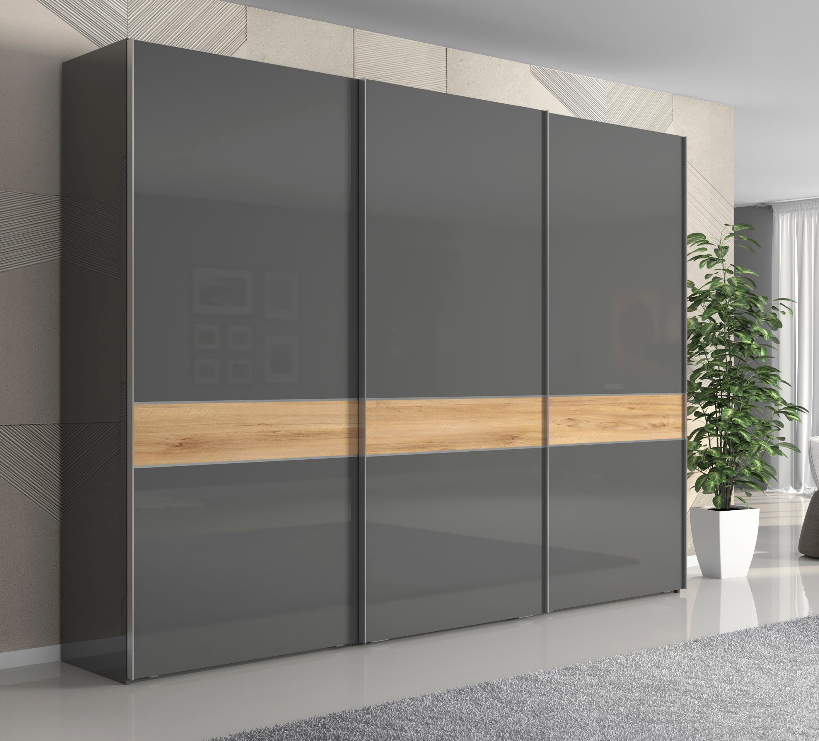 Places of Style Zweefdeurkast Onyx UV gelakt voor duurzame oppervlakken, soft-closefunctie