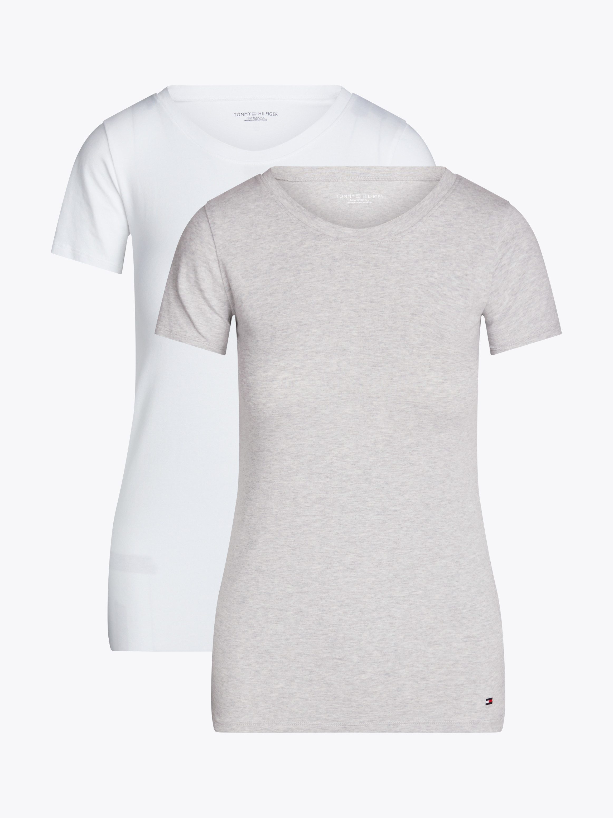 Tommy Hilfiger Underwear T-shirt met geborduurd logo (set, 2-delig, 2 stuks)