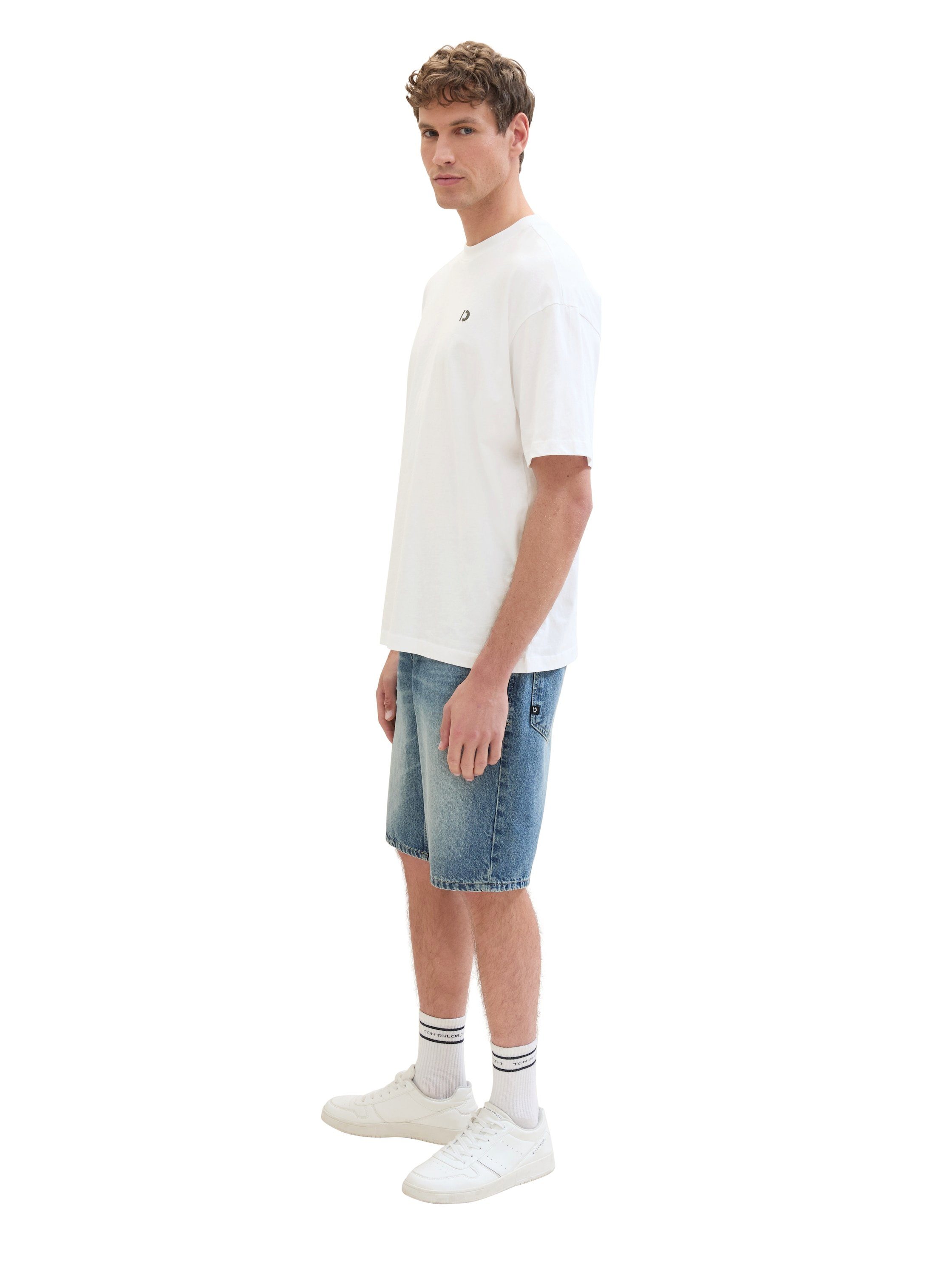 Tom Tailor Denim Jeansshort in authentieke used look