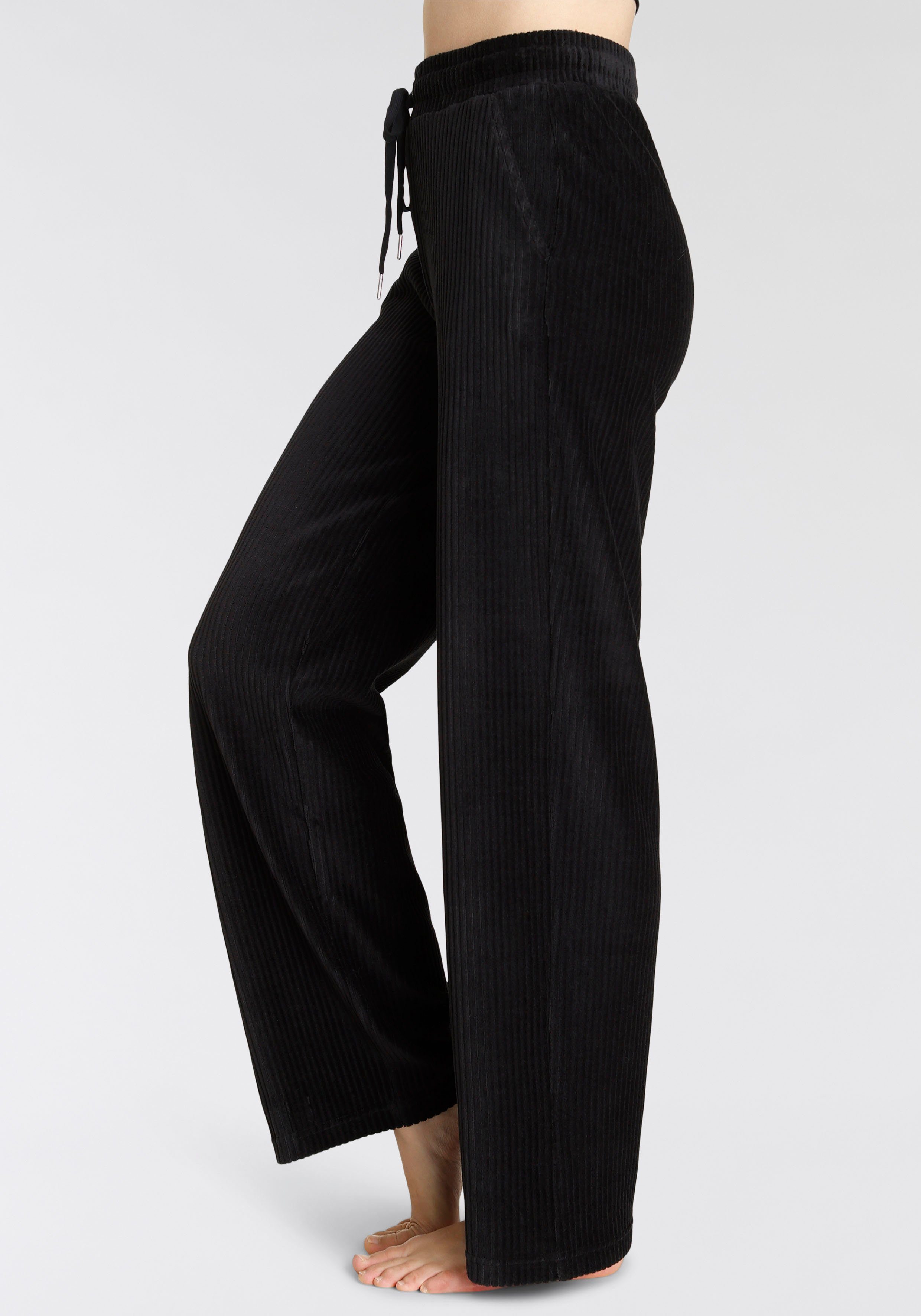 Vivance Homewearbroek -Loungebroek met brede elastische cord structuur, loungewear