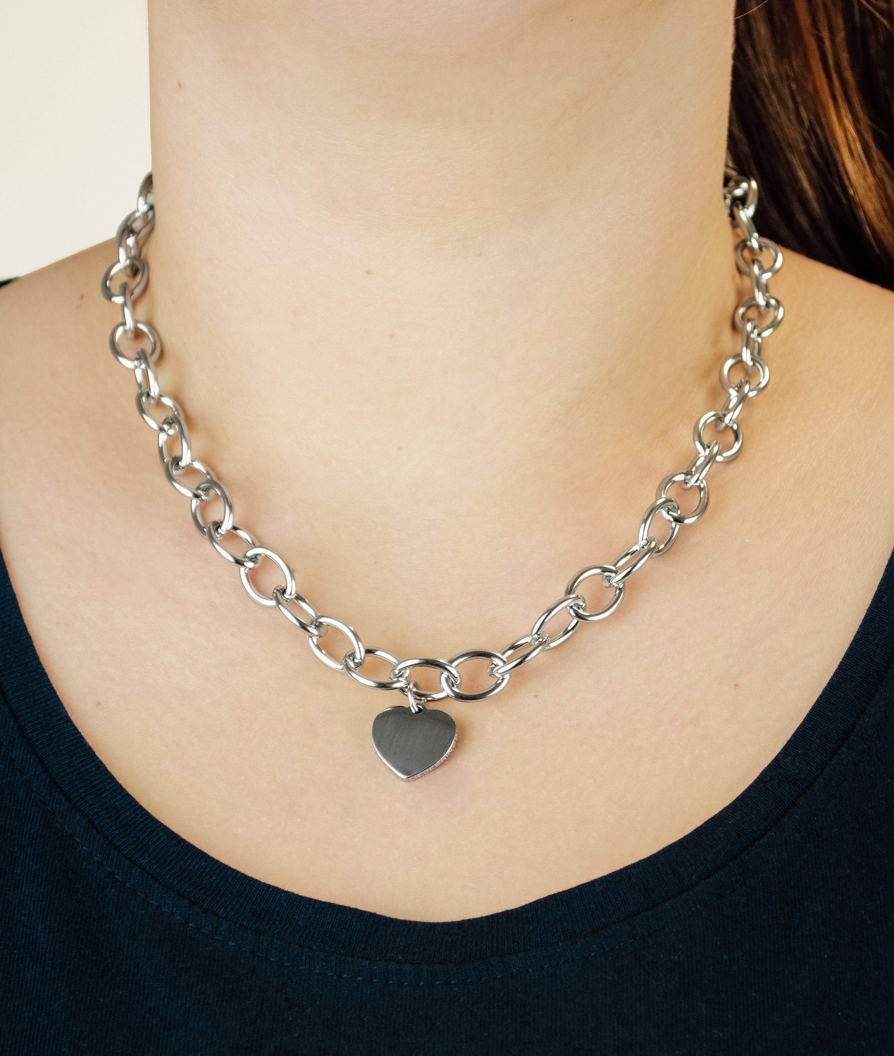 Liebeskind Berlin Ketting met hanger Sieraden RVS My Heart Hart LJ-1606 LJ-1607 LJ-1608 LJ-1609