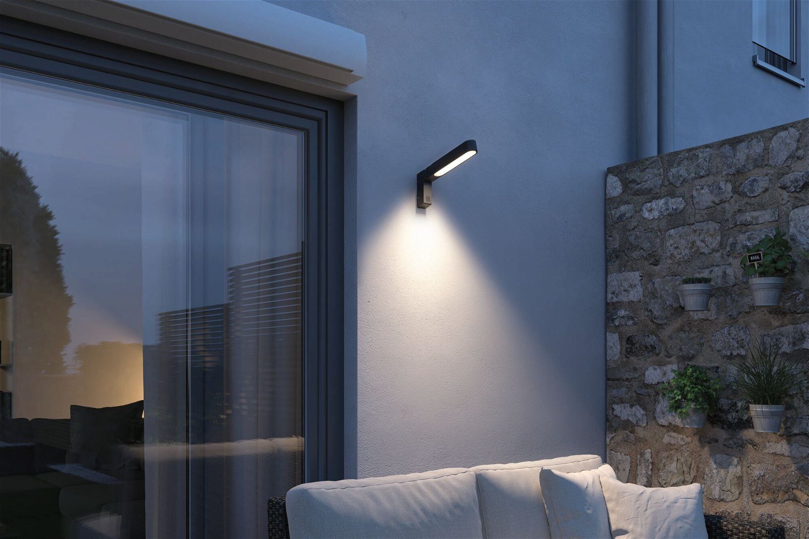 Paulmann Led-wandlamp voor buiten House Ito 47x301mm 3000K 6W 450lm 230V 65° Antraciet Metaal Kunststof (1 stuk)