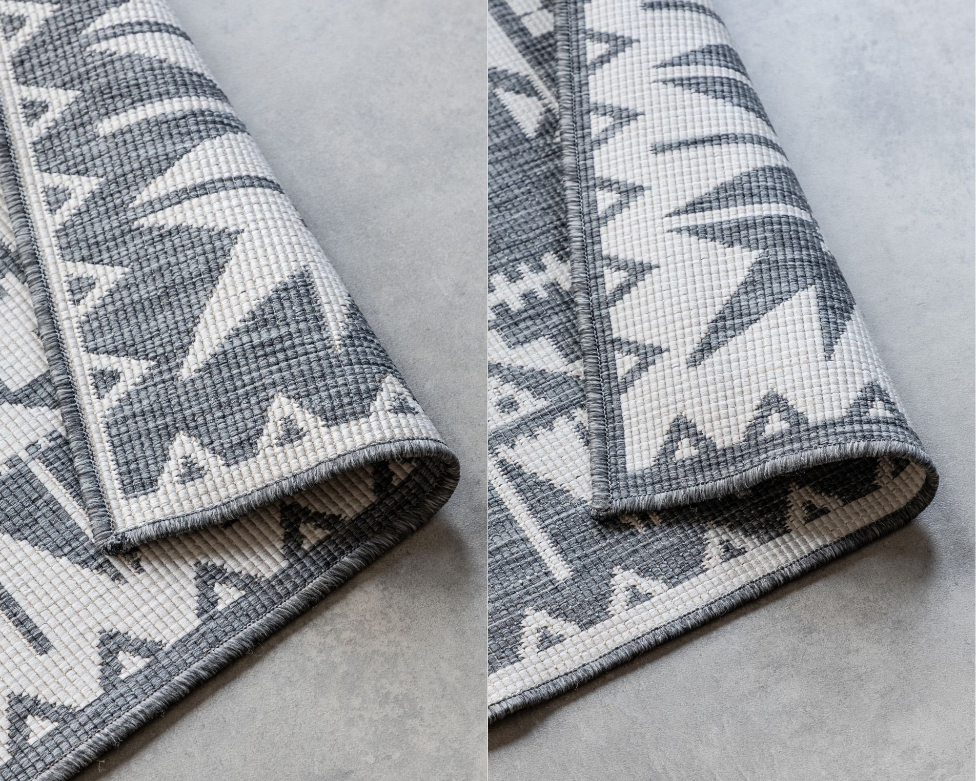 ELLE DECORATION Vloerkleed Dynamic, omkeerbaar tapijt Vlakweefsel, binnen- en buiten, modern, omkeerbaar, balkon, woonkamer, buiten