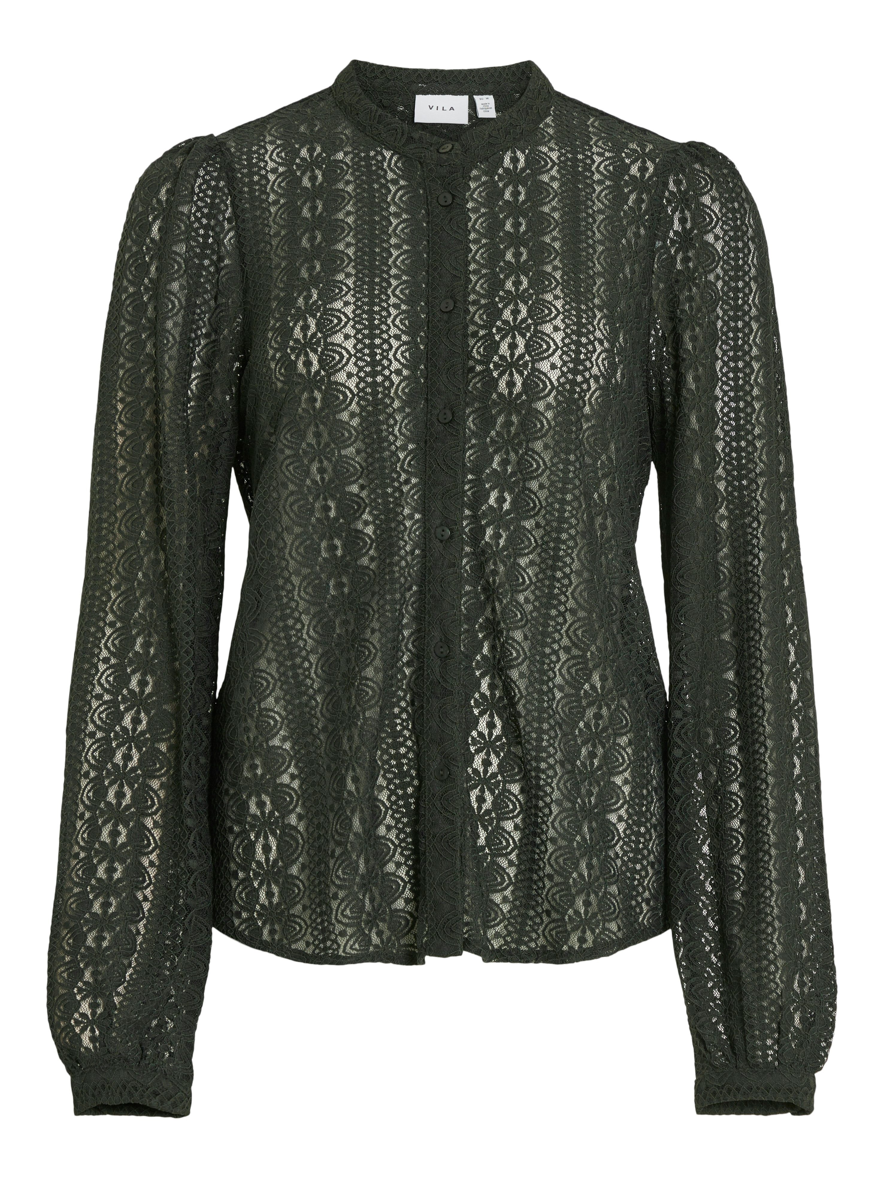 Vila Shirt VICHIKKA LACE L/S SHIRT- NOOS