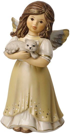 Goebel Engelfiguur Engel - Knuffeltijd, kerstdecoratie, hoogte ca. 14 cm Verzamelobject, kerstfiguur, decoratieve figuur van steengoed (1 stuk)