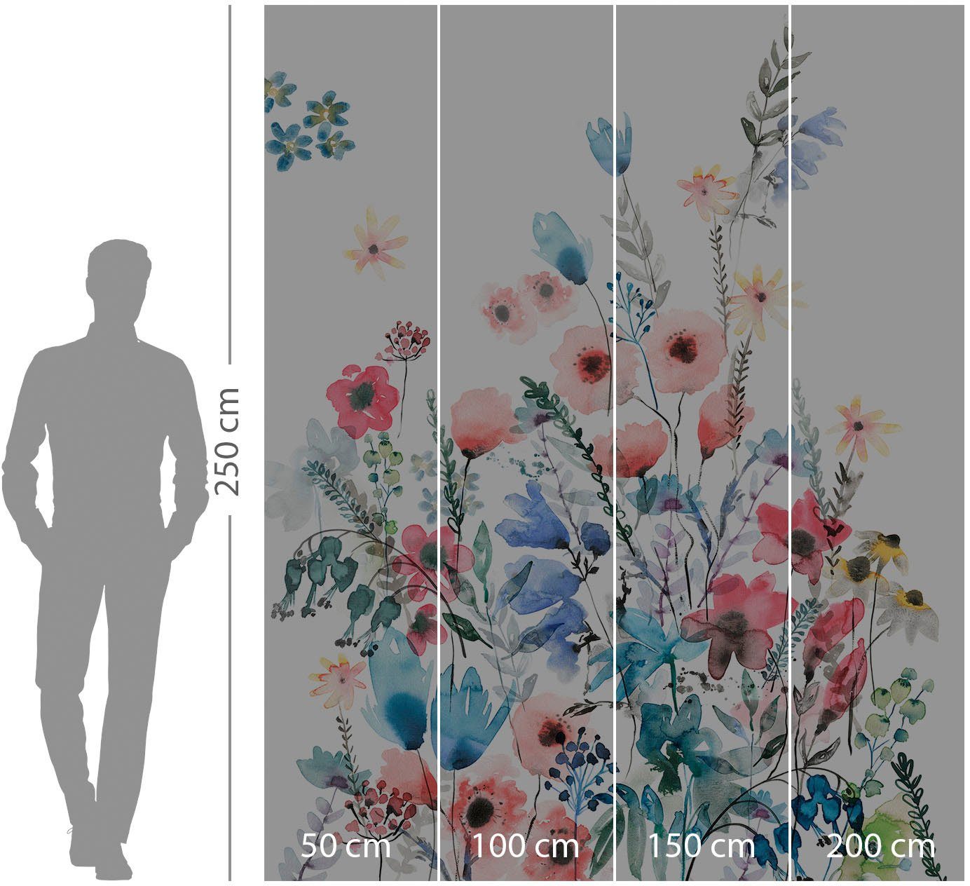 Komar Vliesbehang Digitale print vlies - Aquitaine - Afmeting 200 x 250 cm (1 stuk)