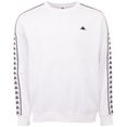 kappa sweatshirt • met hoogwaardige jacquard-logoband aan de mouwen wit