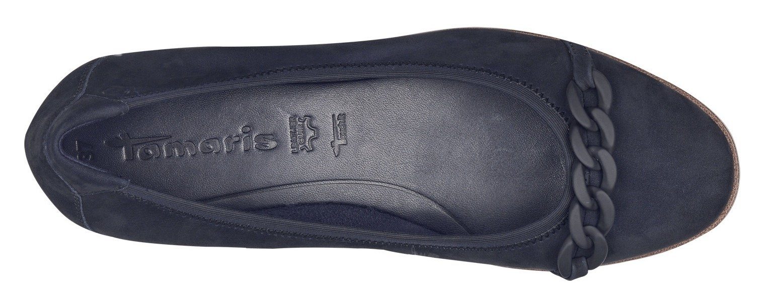 Tamaris Ballerina's Chunky slipper met modieuze sierketting