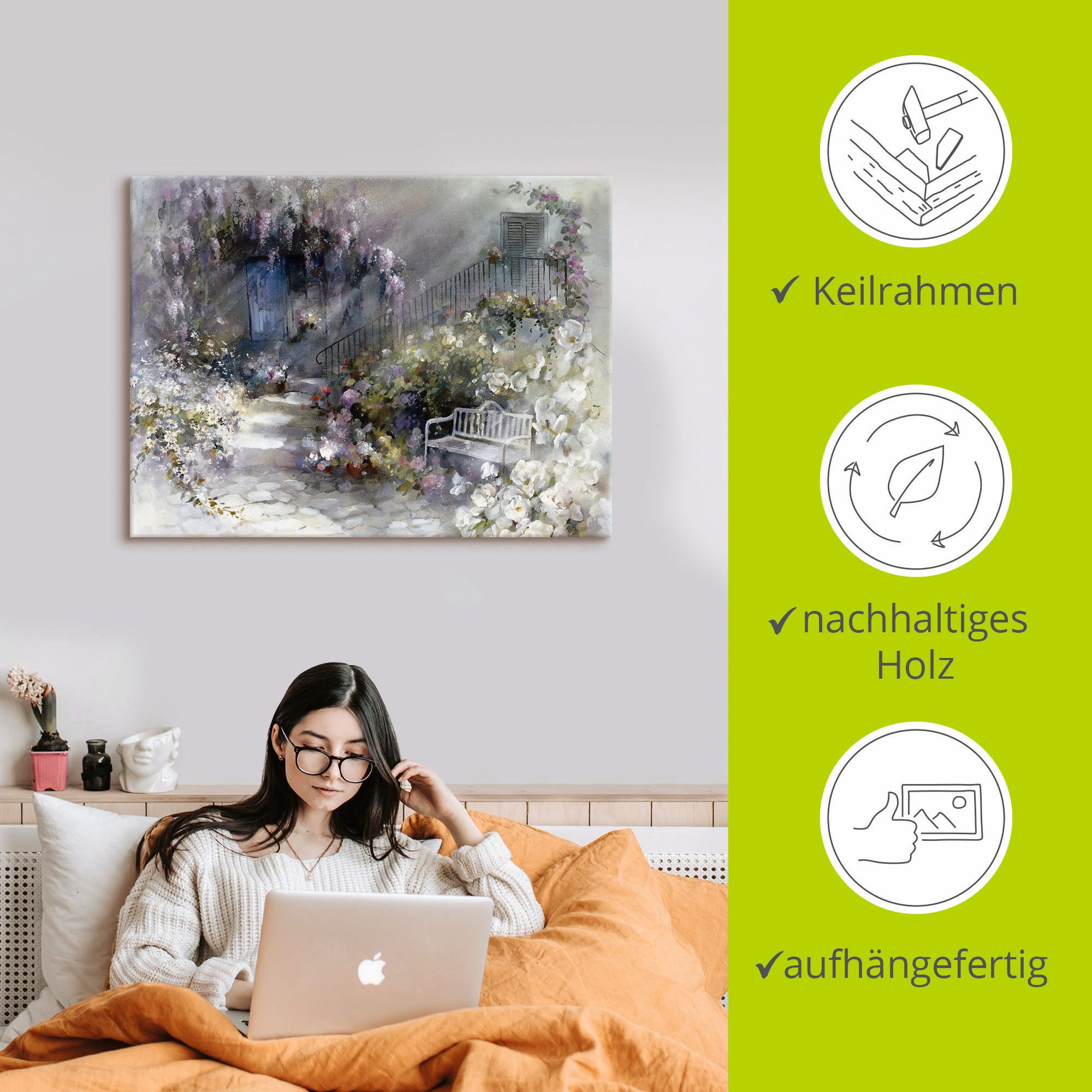 Artland Artprint Stilzwijgend als artprint op linnen, muursticker in verschillende maten