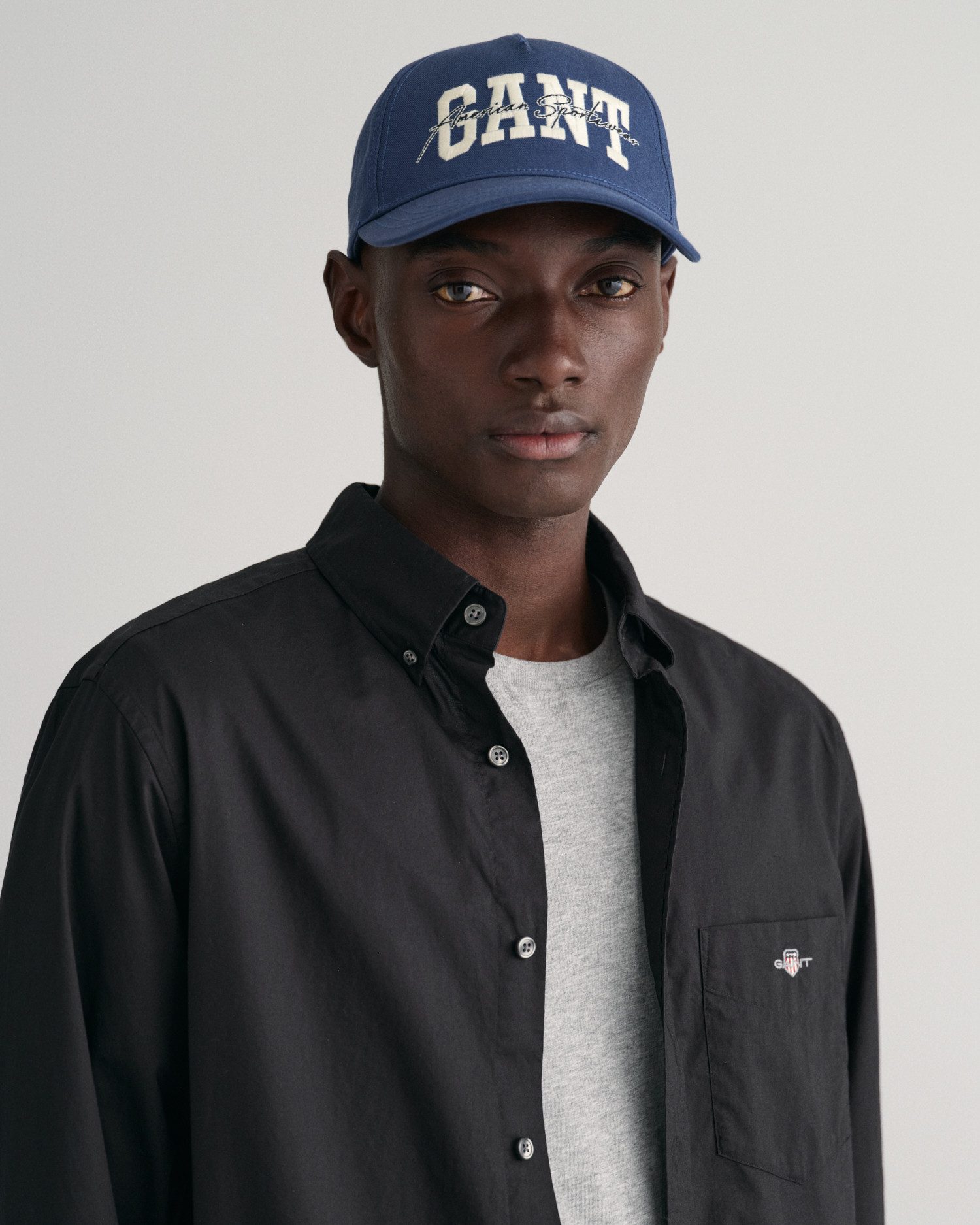 Gant Overhemd met lange mouwen Regular fit poplin overhemd licht slijtvast easy care