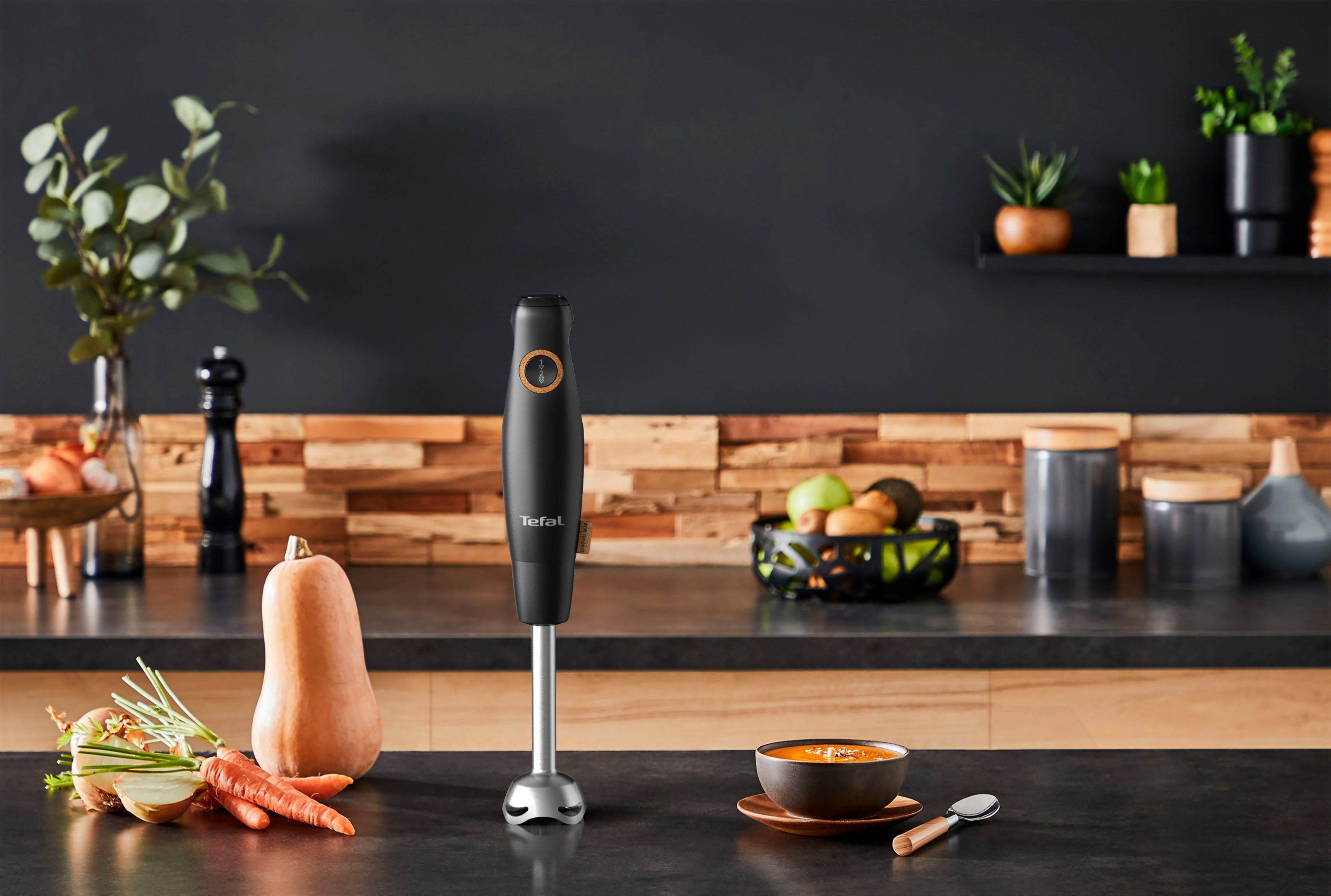 Tefal Staafmixer HB46E8 Eco Respect 4 powelix-lemmeten, spatscherm, ergonomische handgreep