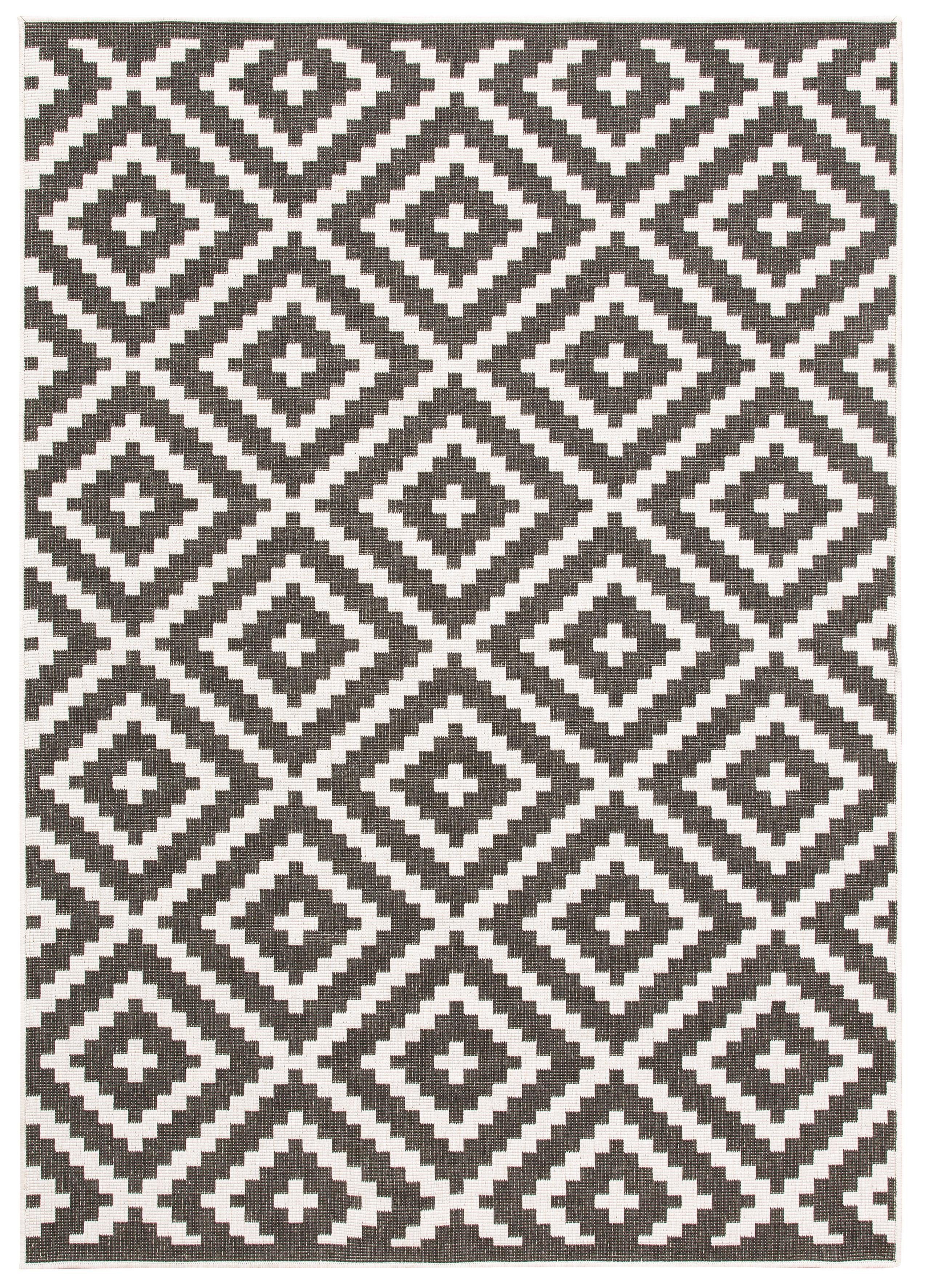 my home Vloerkleed Ronda tweezijdig te gebruiken kleed Sisal-look, platweefsel, in- en outdoor, geometrisch boho design
