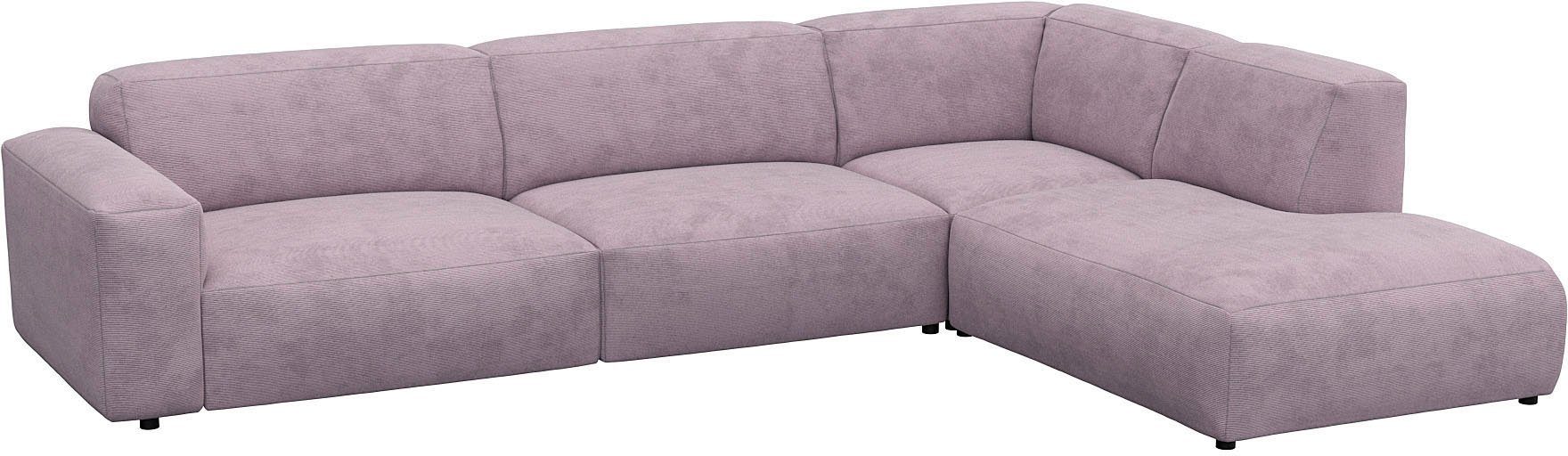 FLEXLUX Hoekbank Lucera, super comfortabel door hoogwaardige zitconstructie met koudschuim