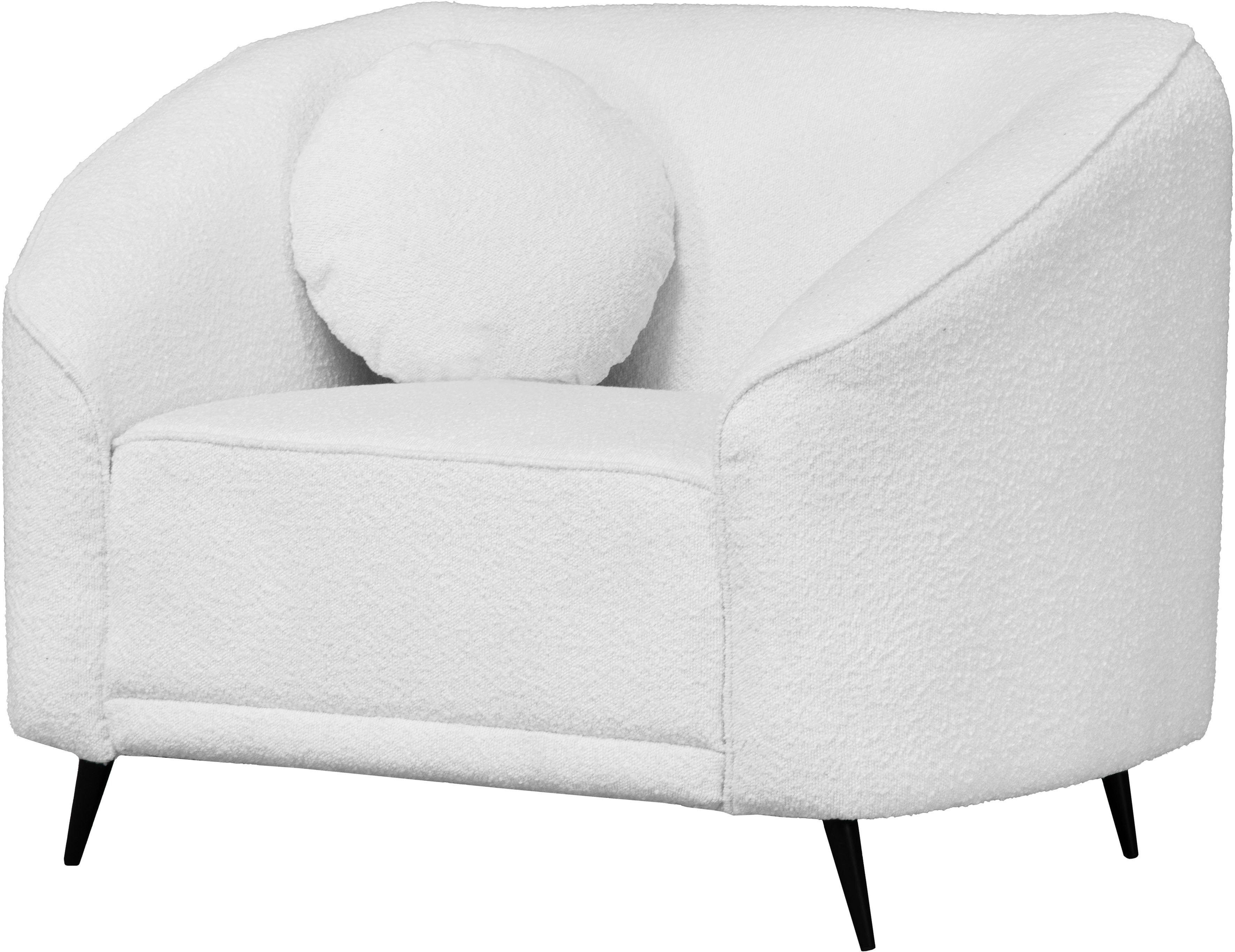 Leonique Fauteuil Ashly in 3 overtrekvarianten, bouclé, fluwelige look en zachte structuurstof.