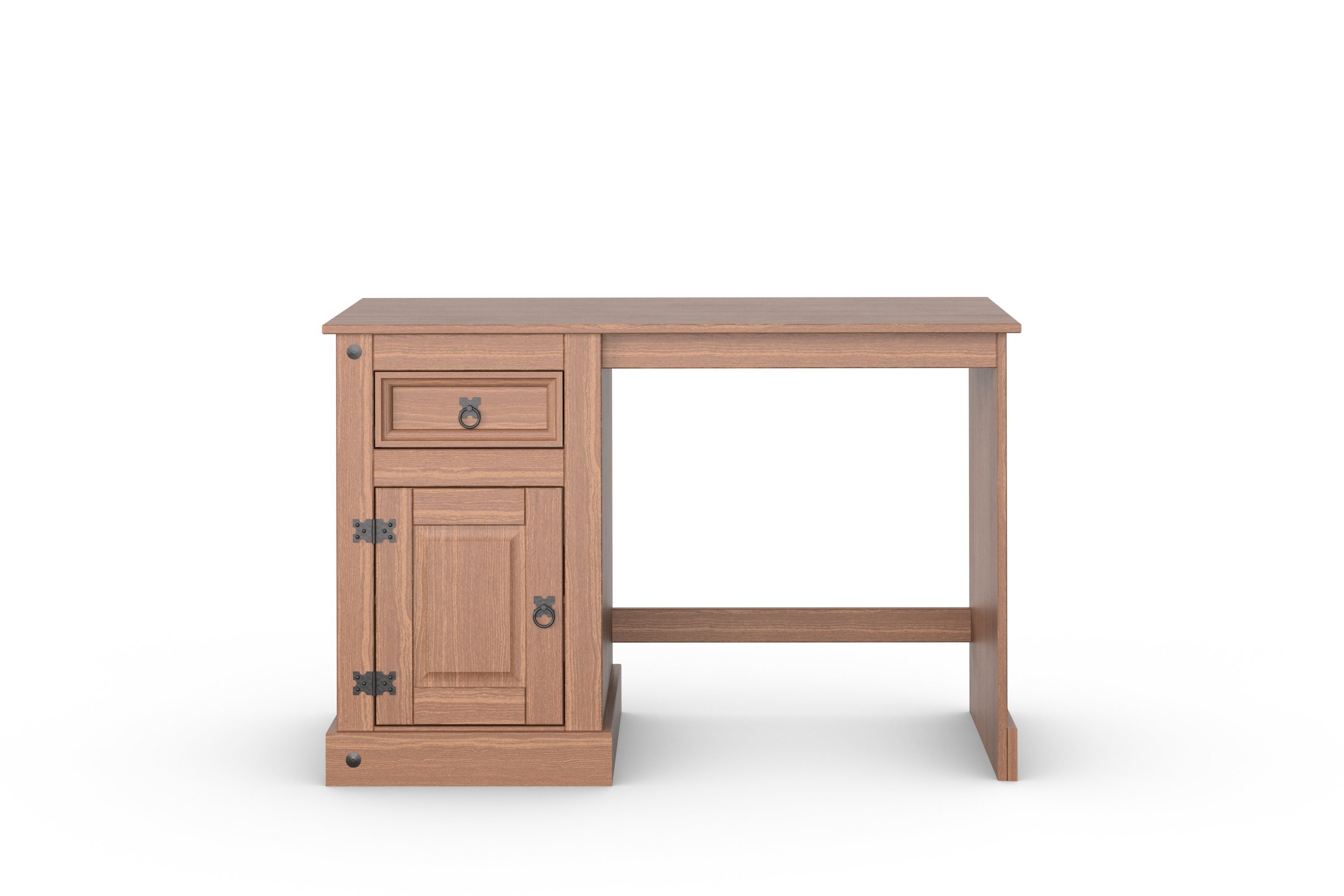 Home affaire Bureau MEXICO met veel opbergruimte, hoogte 76 cm, massief hout