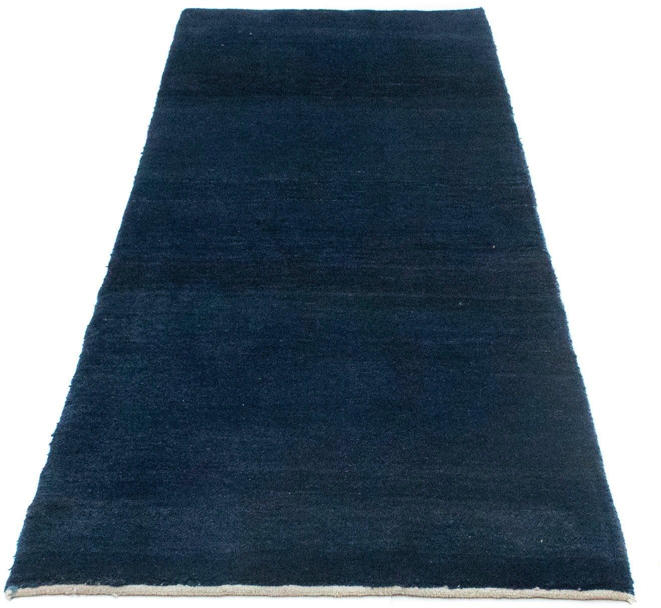 morgenland Wollen kleed Gabbeh-kleed met de hand geknoopt donkerblauw handgeknoopt