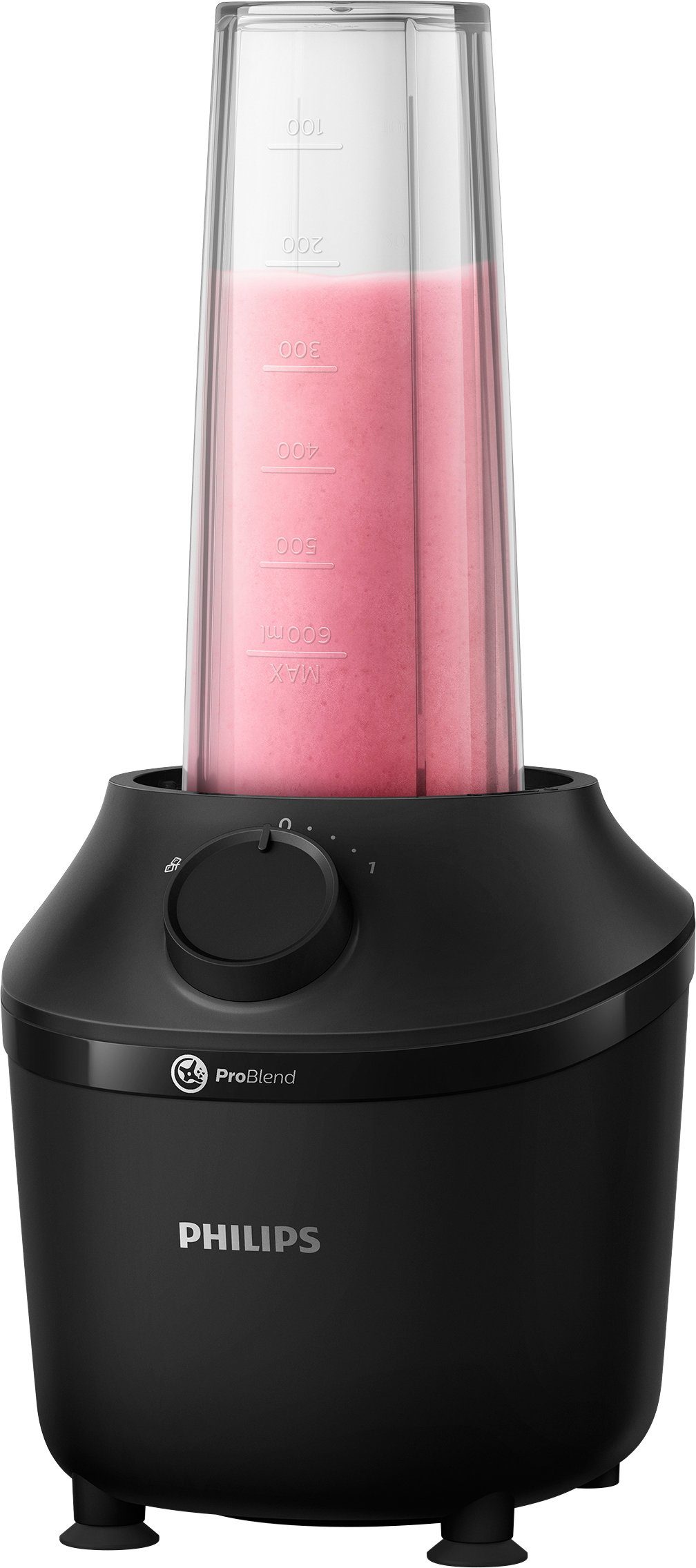 Philips Blender HR2041x41 3000 Series, met ProBlend-technologie, 1,9l-container en 1 snelheidsniveau + impulsinstelling, zwart