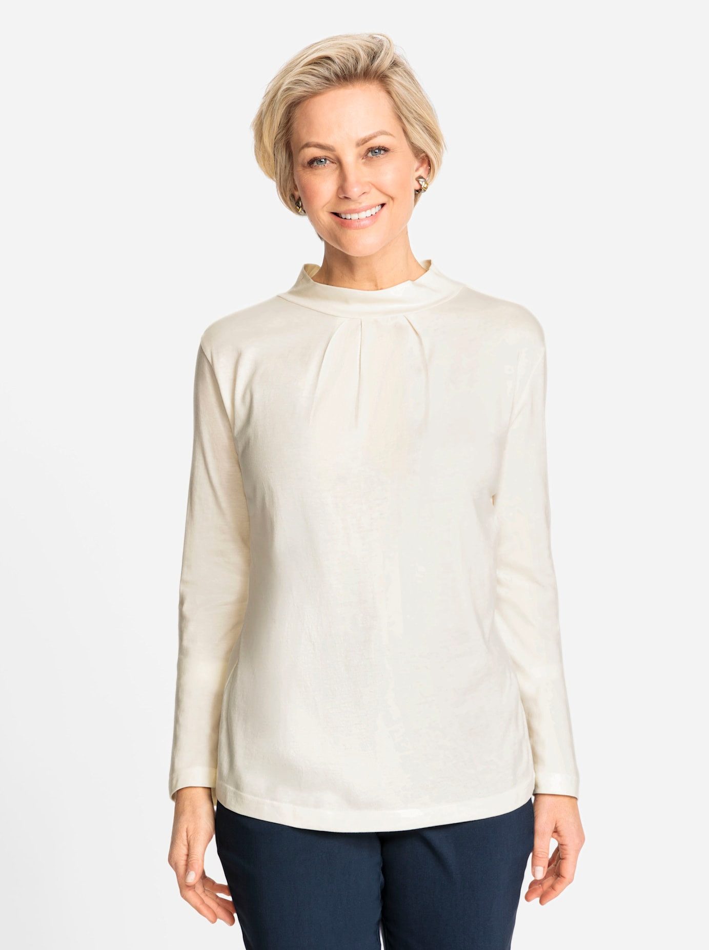 Classic Shirt met staande kraag Shirt (1-delig)