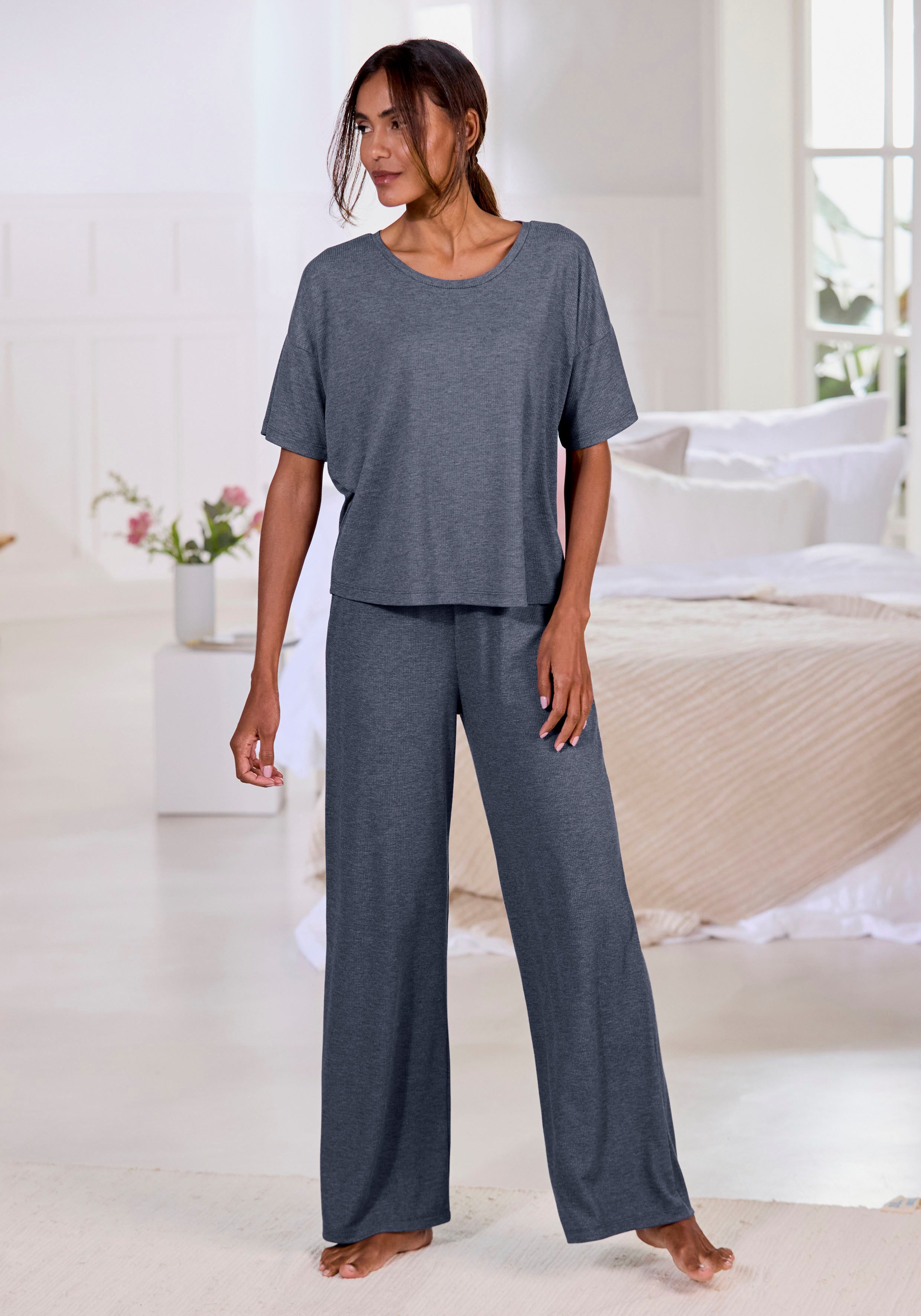 Vivance Dreams T-shirt in zachte ribkwaliteit