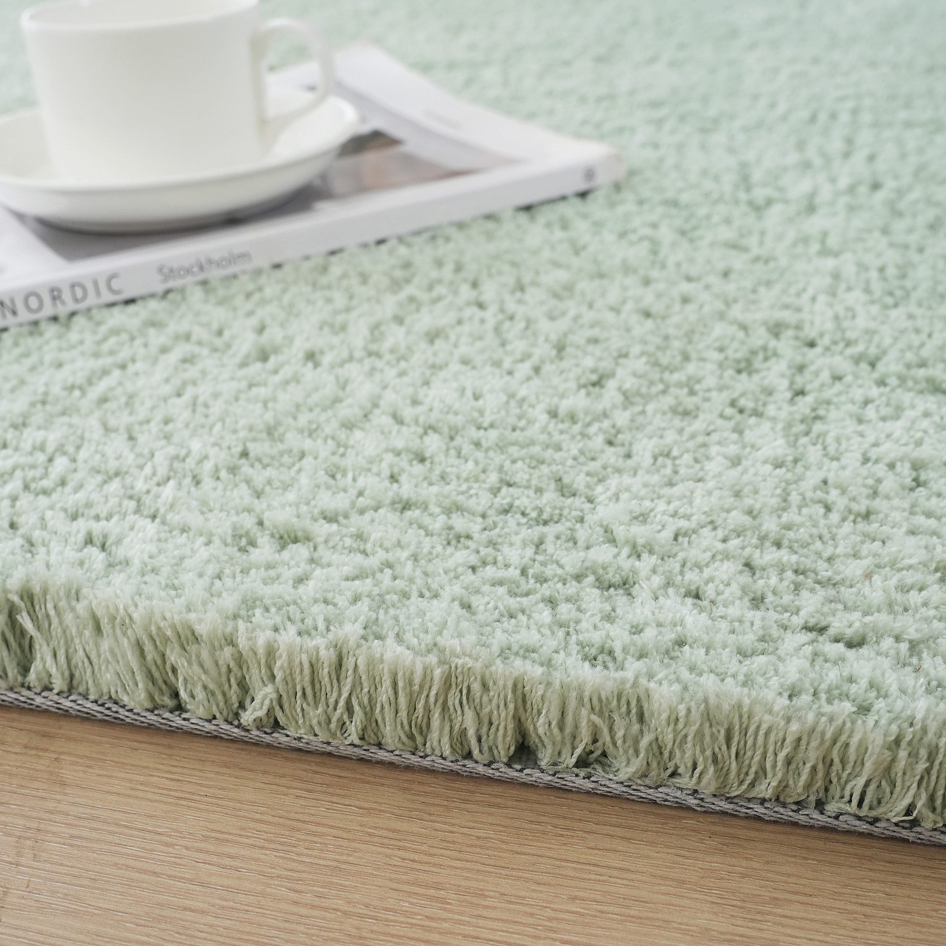 my home Hoogpolig vloerkleed Microvezeltapijt Magong, bijzonder zacht, zeer fijne pool uni, woonkamer, slaapkamer, kinderkamer, ook rond en als loper