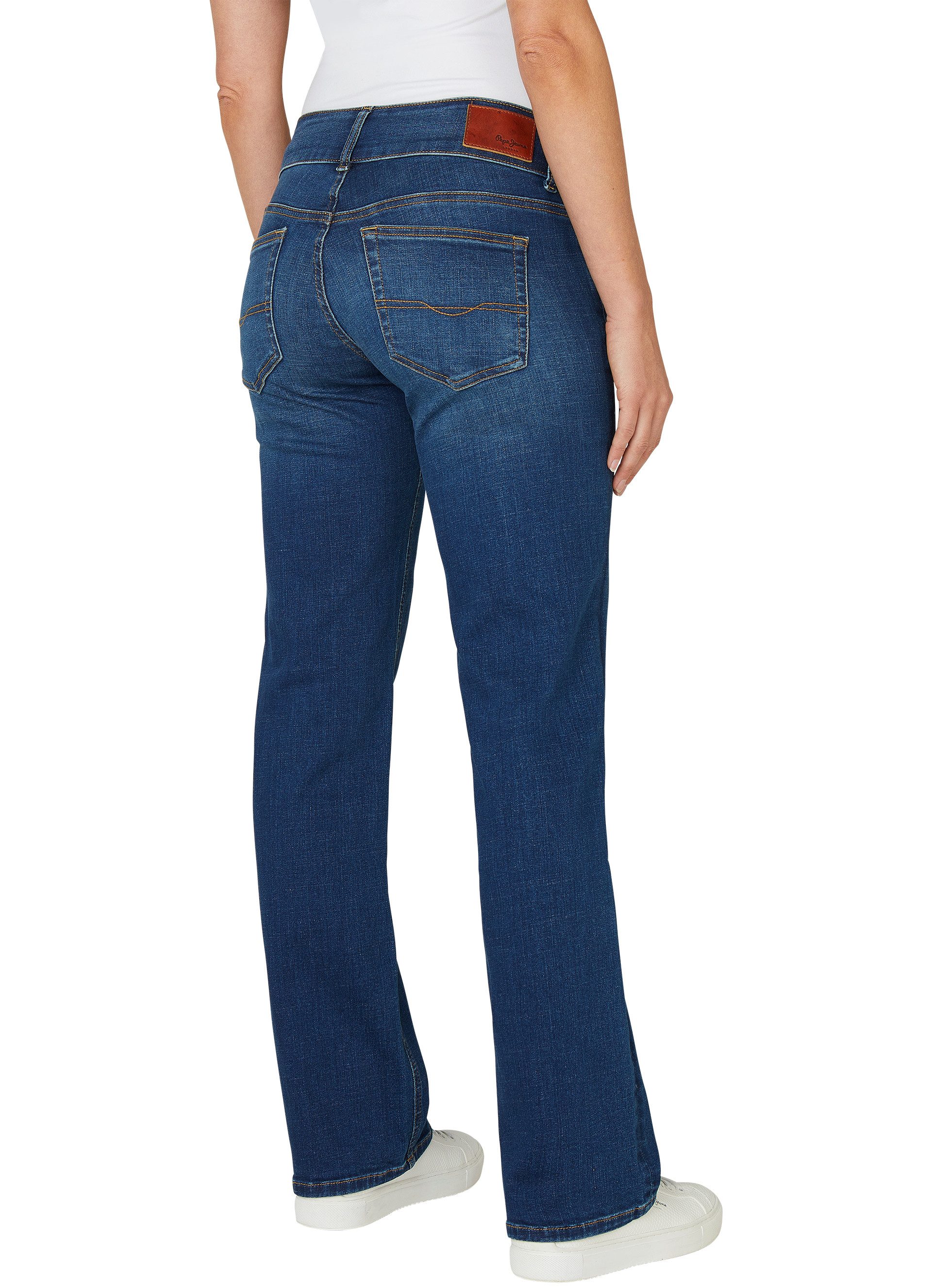 Pepe Jeans Straight jeans LW met dubbele knoopsluiting