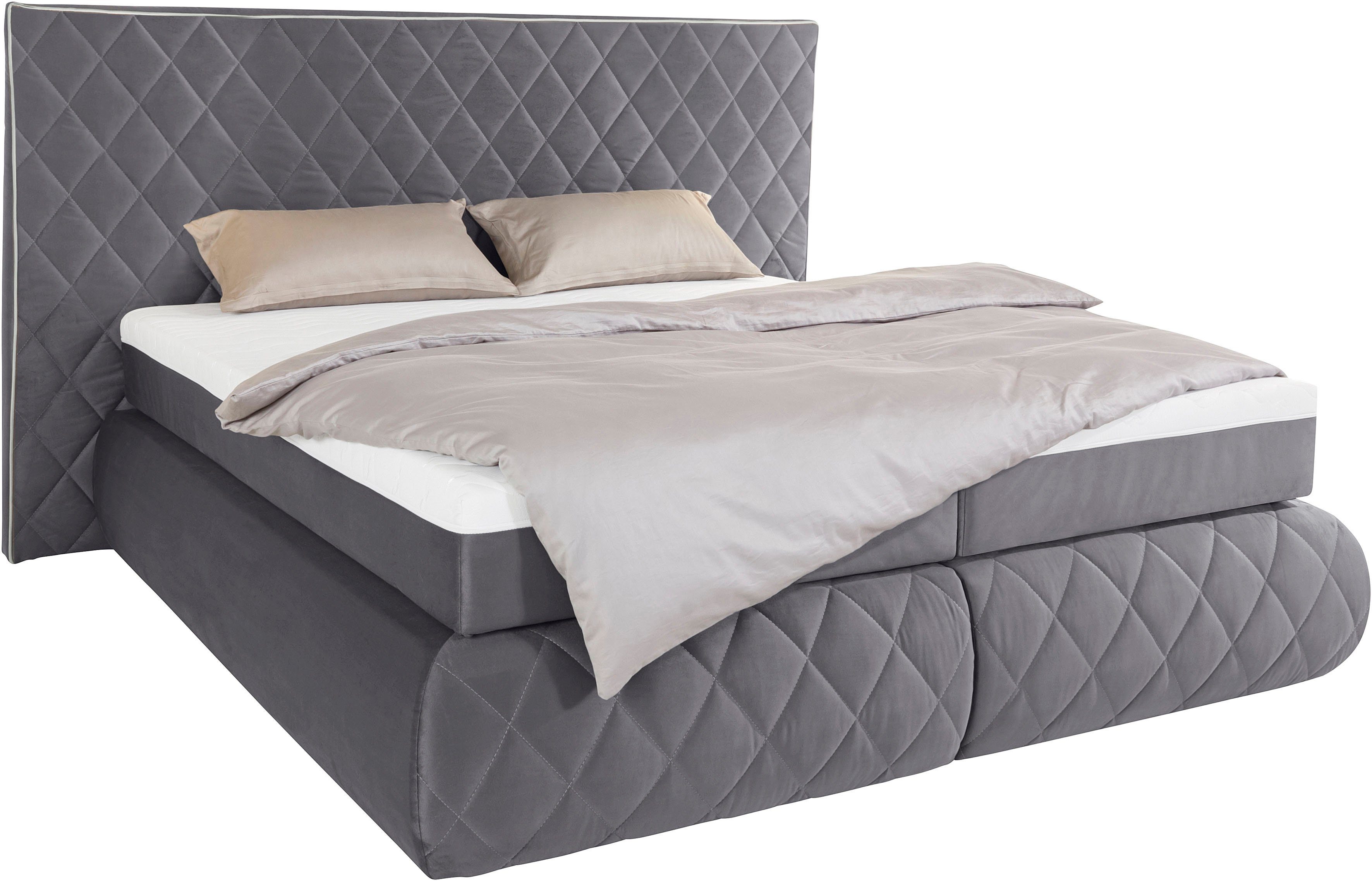 Places of Style Boxspring Alaric naar keuze met en zonder stralen, topmatras pocketvering