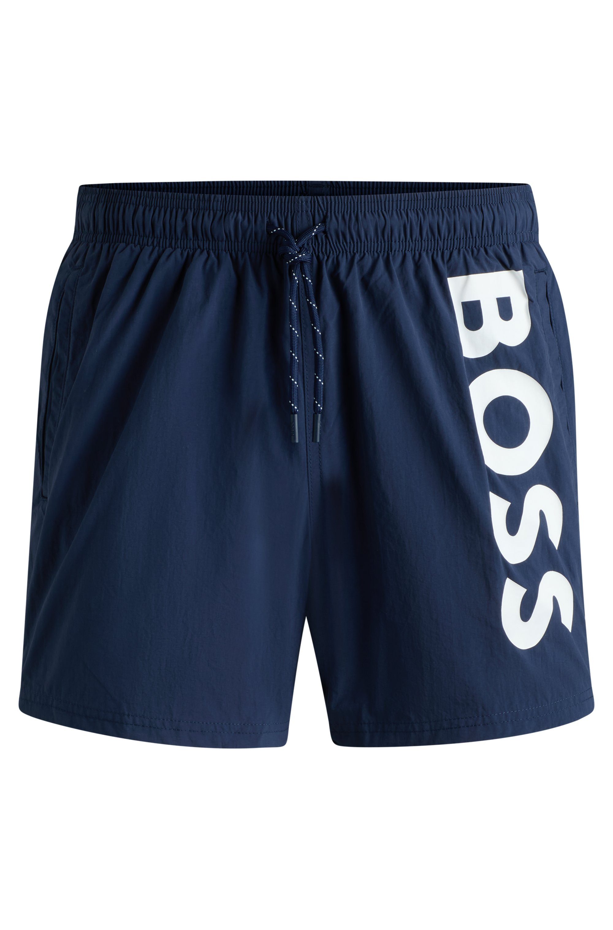 BOSS Zwemshort Octopus Met BOSS logotekst, elastische tailleband met koord