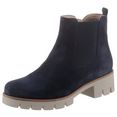 gabor chelsea-boots met comfortabele stretchinzet blauw