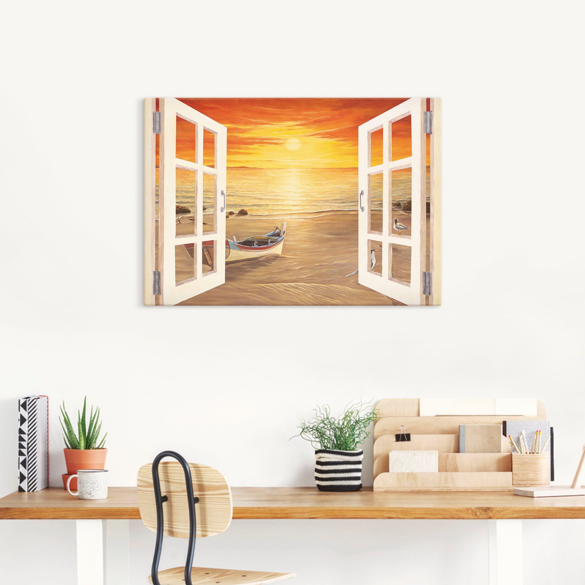 Artland Artprint Meeuwen als artprint van aluminium, artprint op linnen, muursticker of poster in verschillende maten