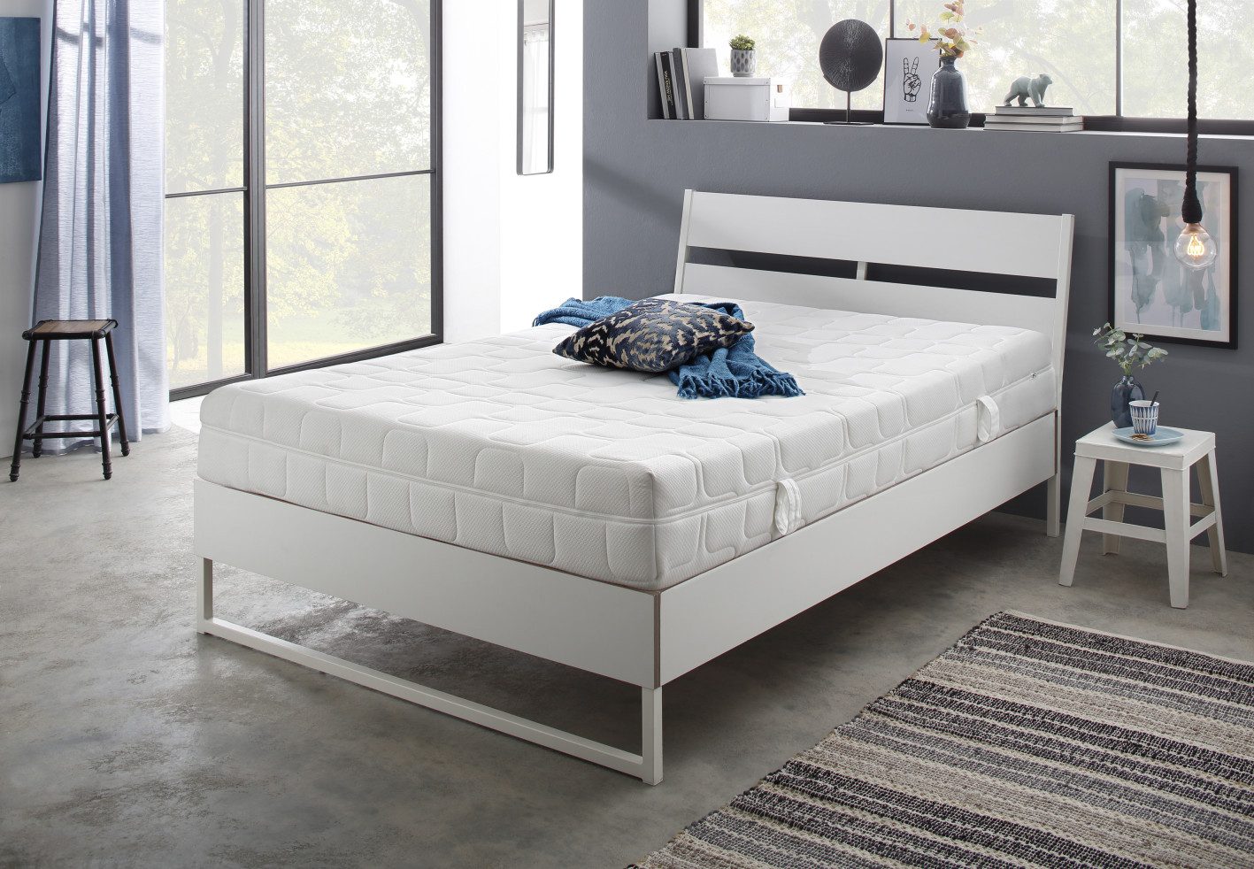 Beco Gelschuimmatras GUMO MAXX, 7 zones matras 90x200, 140x200 en andere maten drukverlagende gel-schuimlaag, zachte & stevige kant, ademend hoogte 25 cm