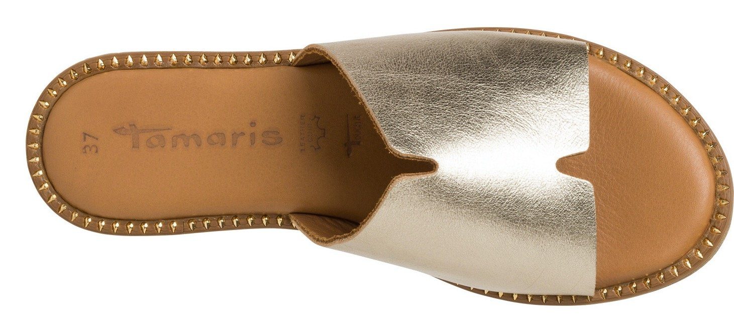 Tamaris Slippers zomerschoen, slippers met brede bandage
