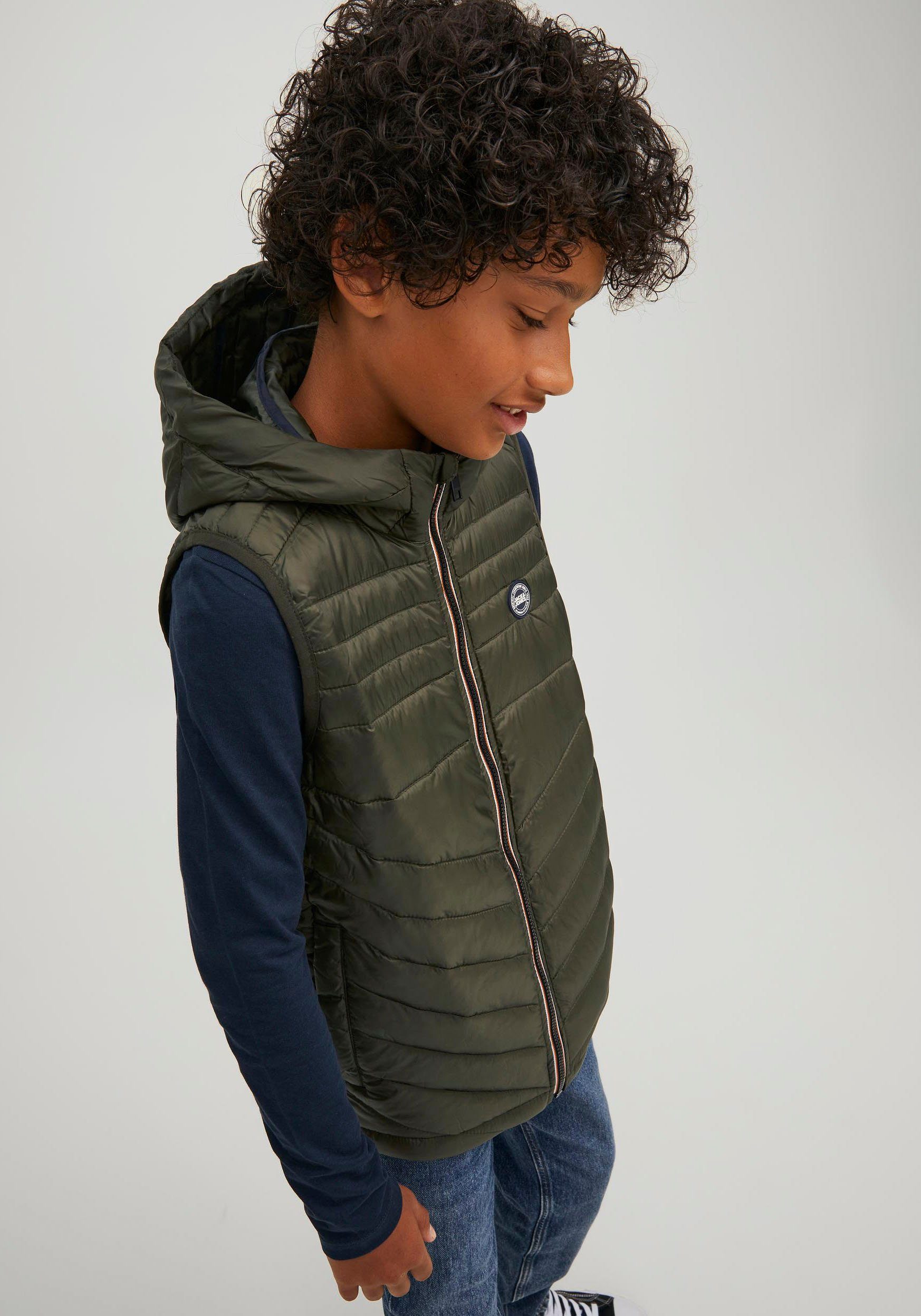 Jack & Jones Junior Bodywarmer JJEHERO BODYWARMER HOOD NOOS JNR