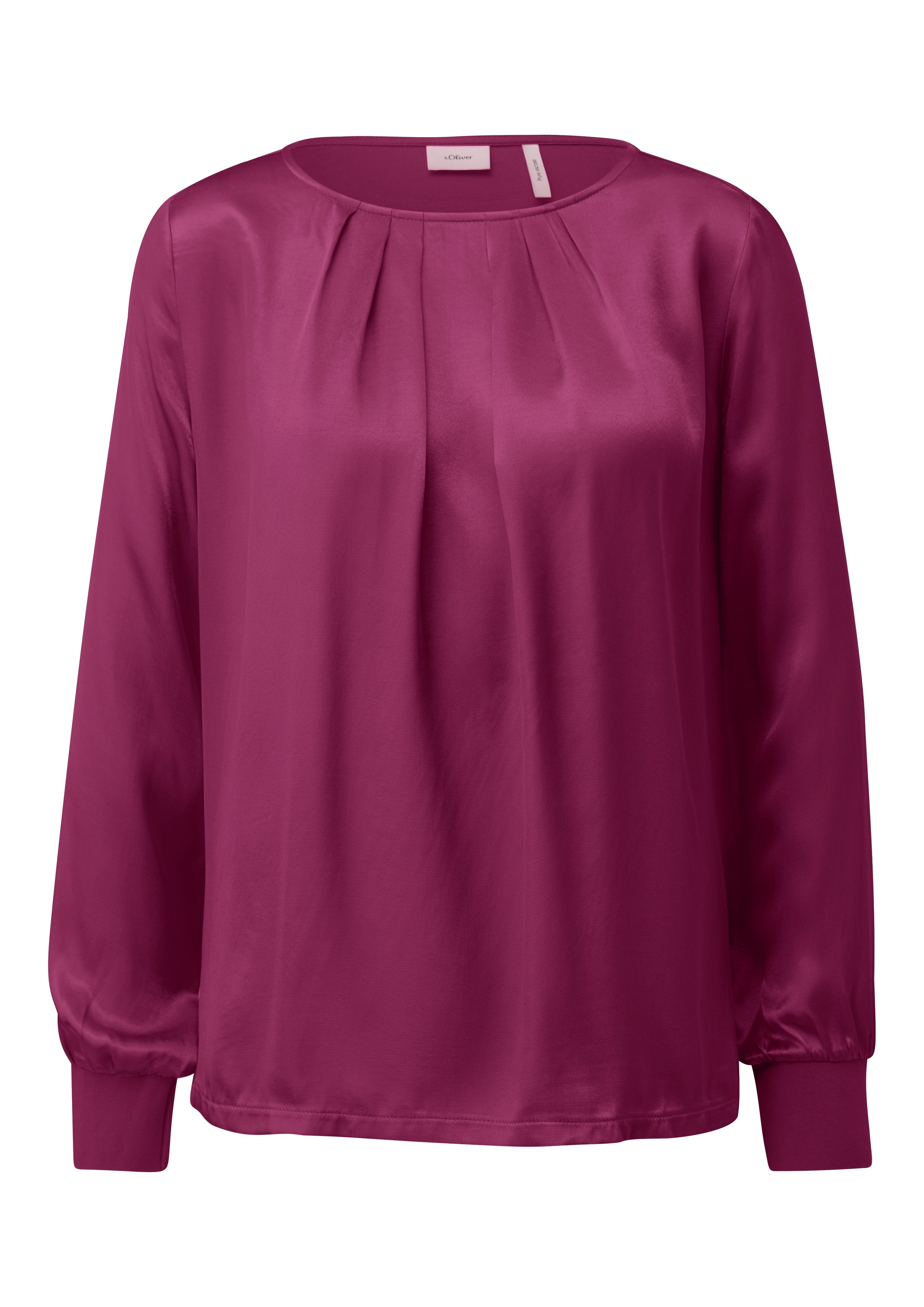 s.Oliver BLACK LABEL Shirt met lange mouwen met boothals