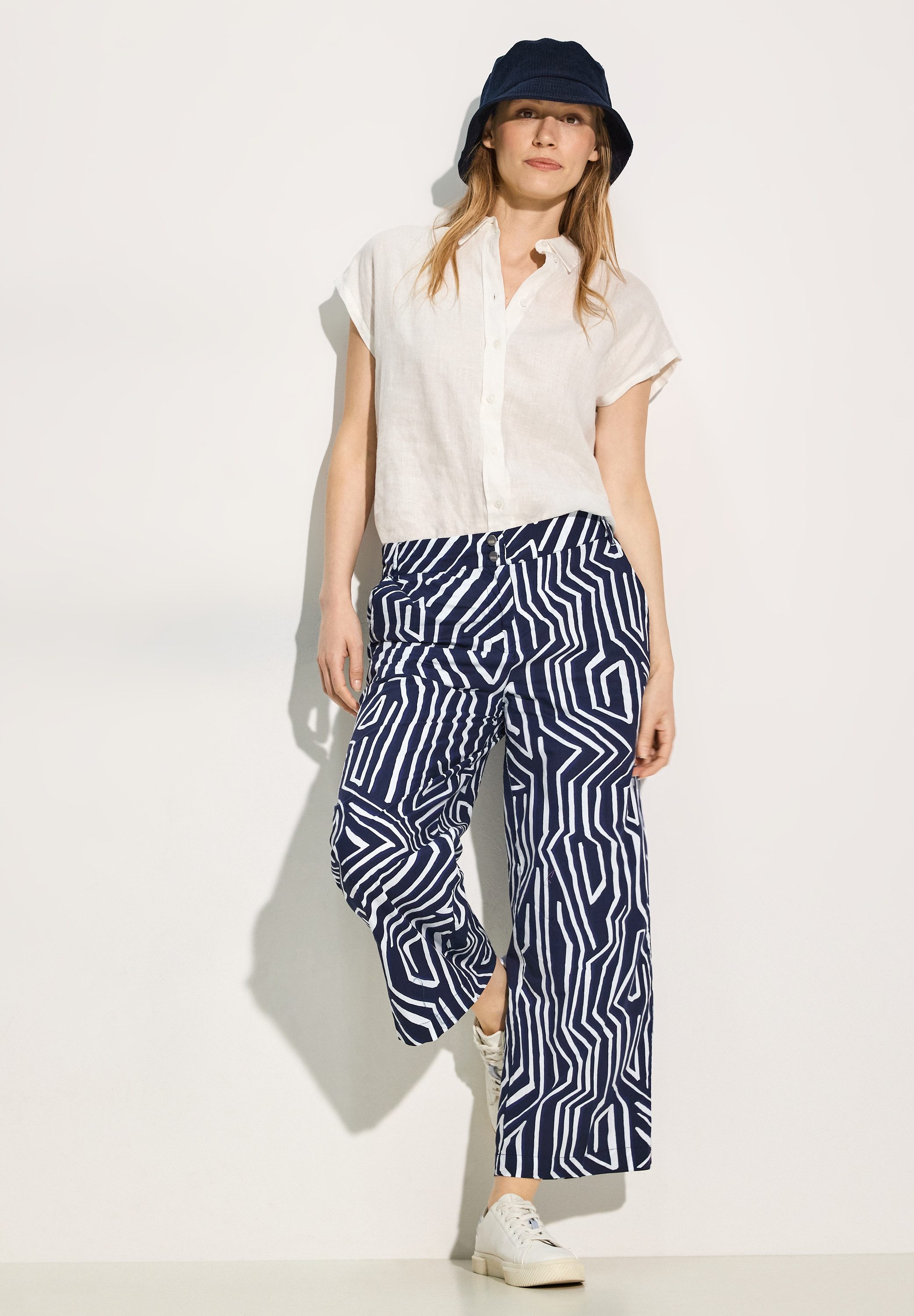 Cecil 7/8 broek Style Neele met grafisch patroon