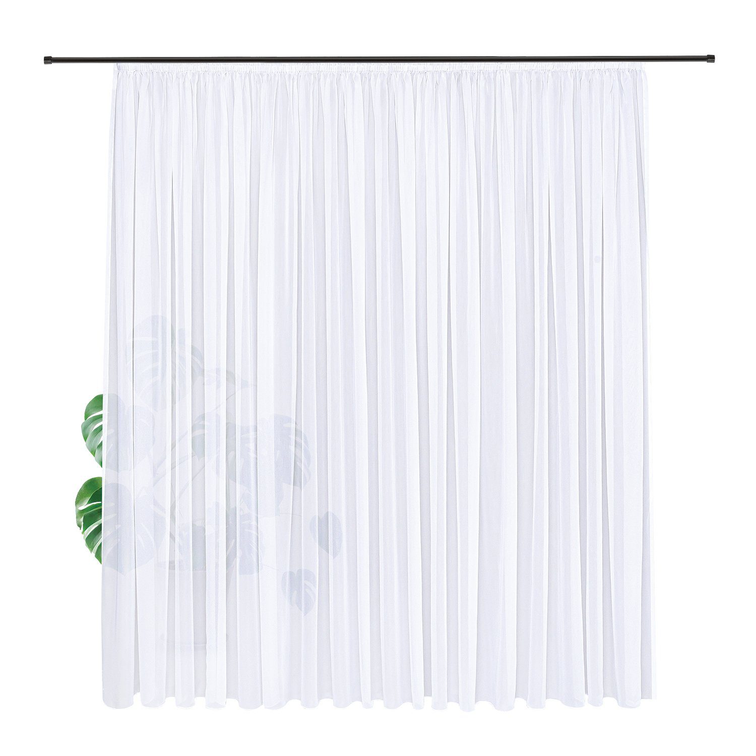 Gerster Gordijn Estella Store effect-voile gerecycled "Estella" (1 stuk)