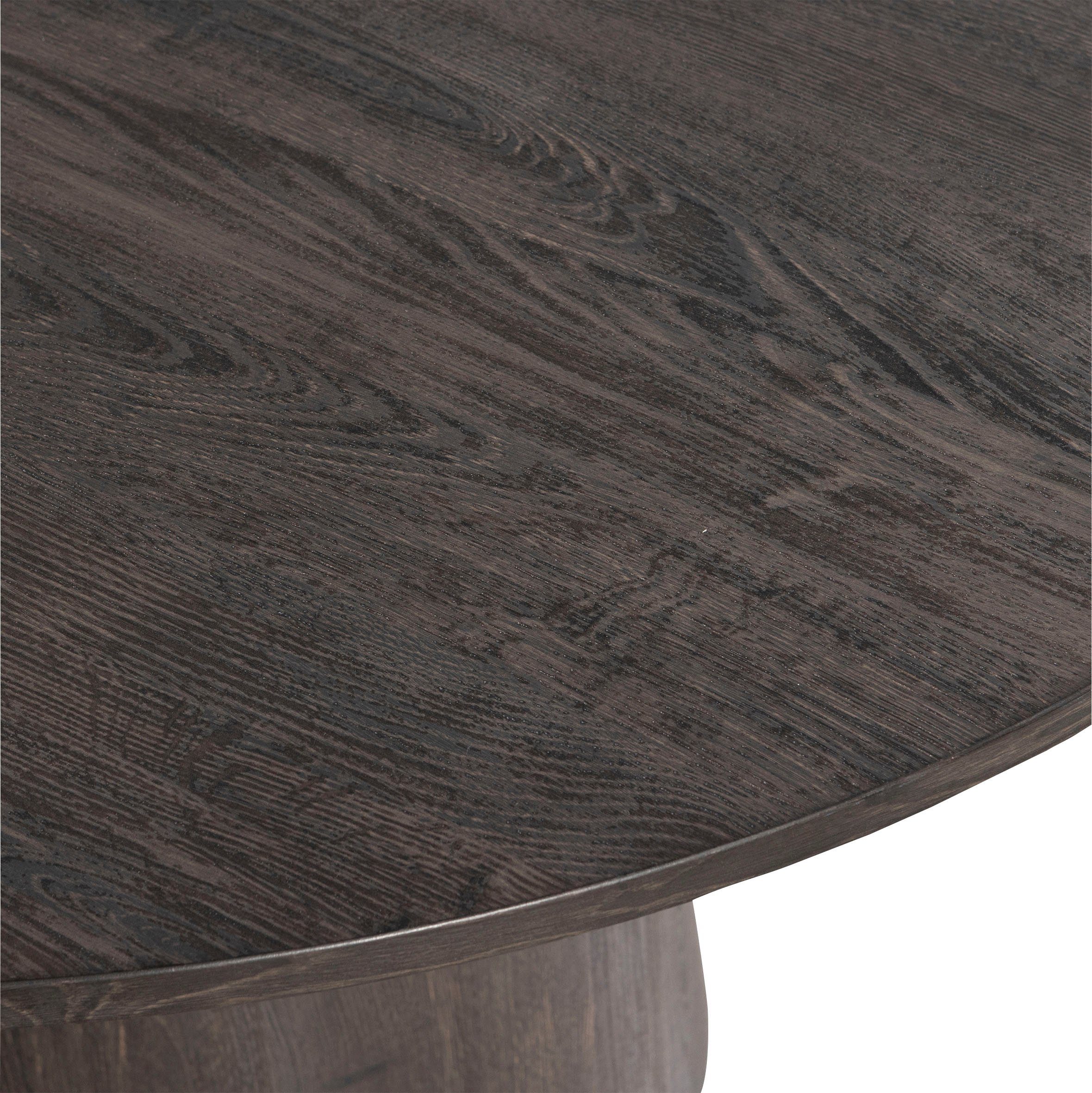 WOOOD Eettafel MAAN met duidelijk zichtbare houtnerf, ø120 cm