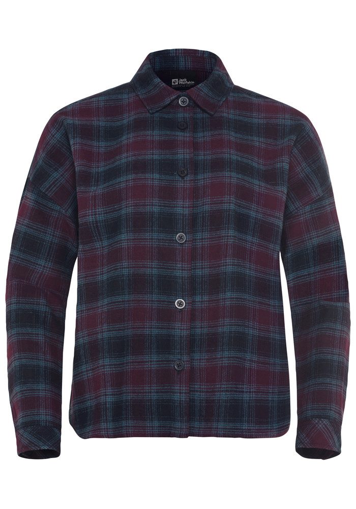 Jack Wolfskin Flanellen blouse BAJA FLANNEL SHIRT W