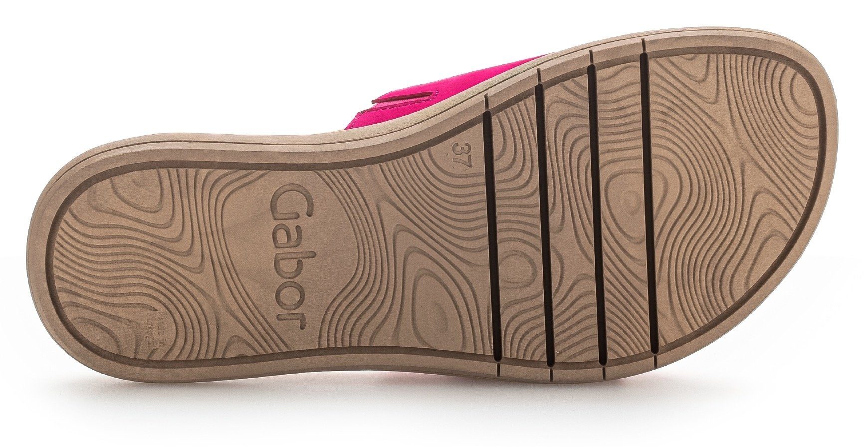 Gabor Slippers , plateau, zomerschoen, slippers met grote decoratieve gesp