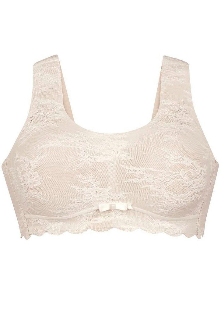 Anita Comfort Bralette Essentials Kant met voorgevormde cups Bloemige kant, uitneembare schuimcups, delicate zijden band (1-delig)