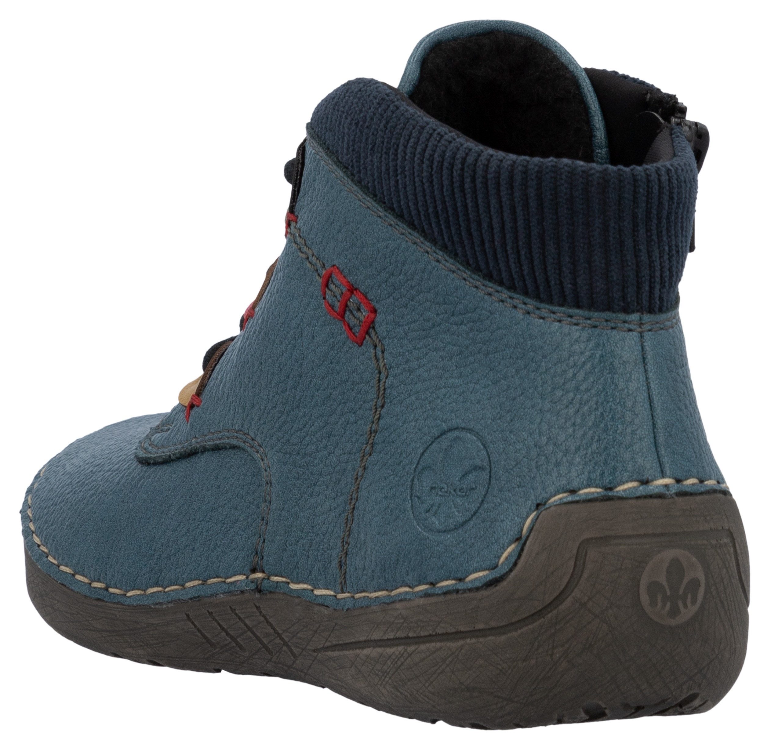 Rieker Veterschoenen Enkellaarsjes, casual boots, high top sneaker met binnenritssluiting
