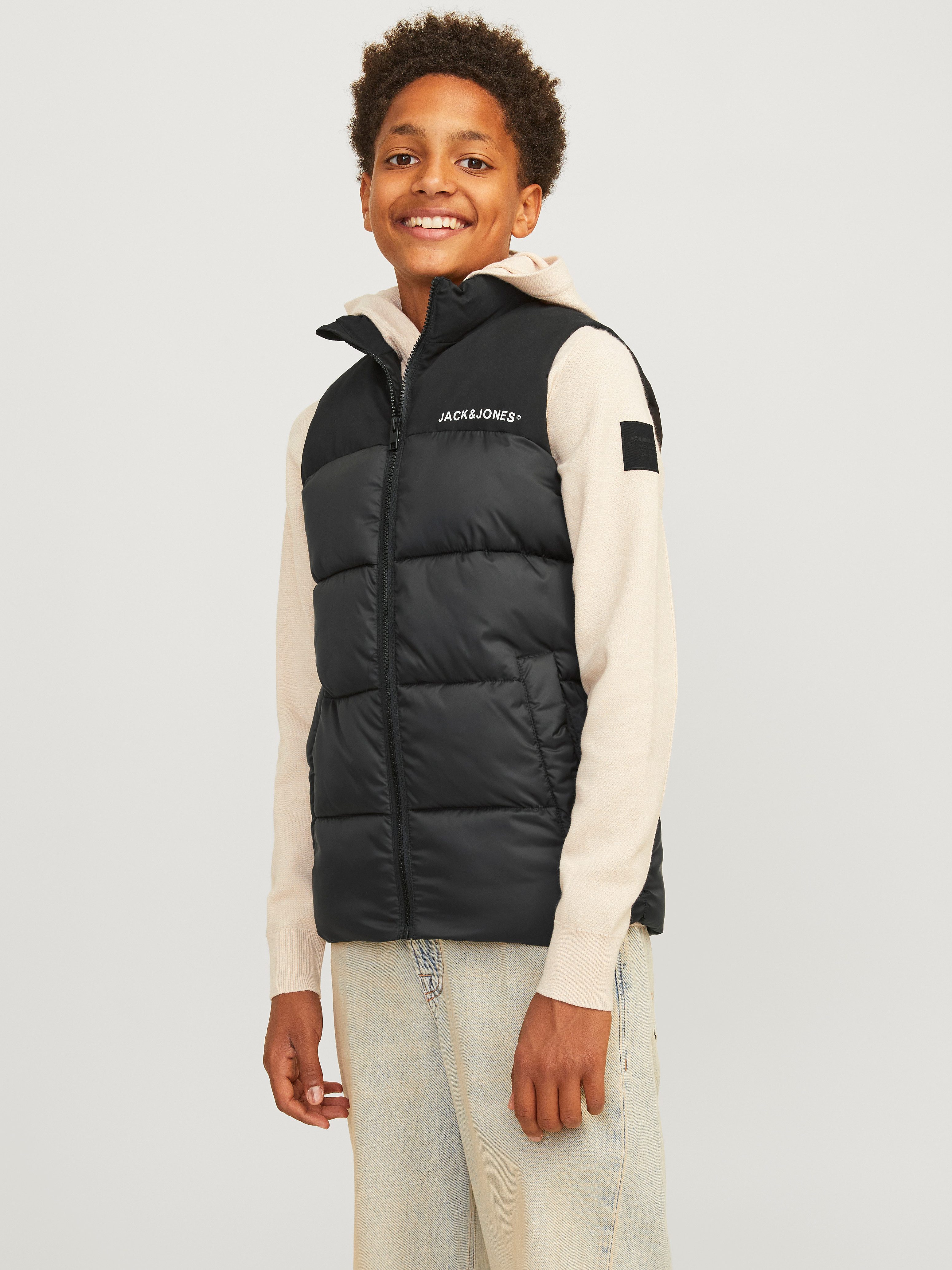 Jack & Jones Junior Korte bodywarmer JJMOON BODYWARMER STAND COLLAR JNR