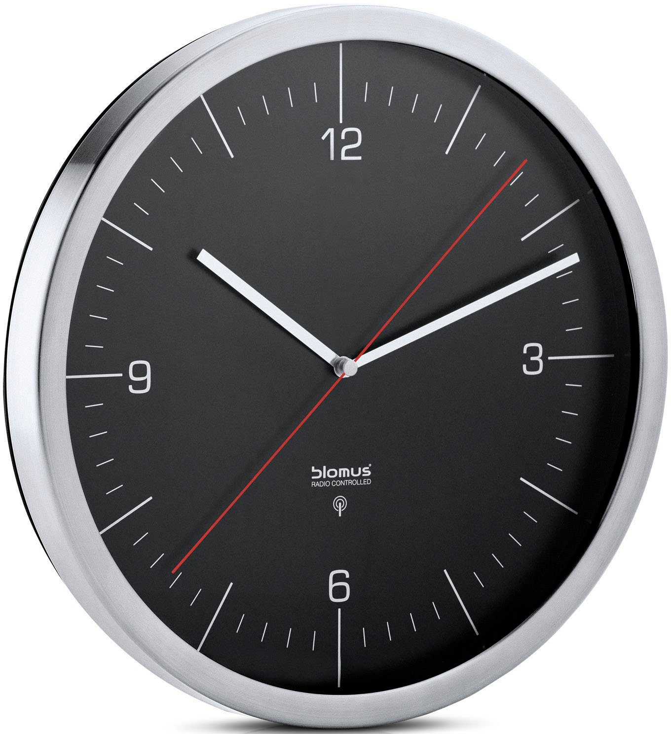 BLOMUS Zendergestuurde wandklok horloge -Crono- zwart online |