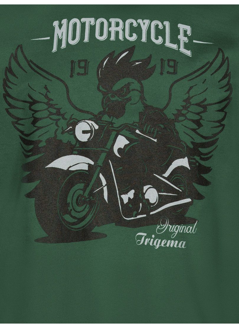 Trigema T-shirt TRIGEMA T-shirt met grote motorfiets-printmotief (1-delig)